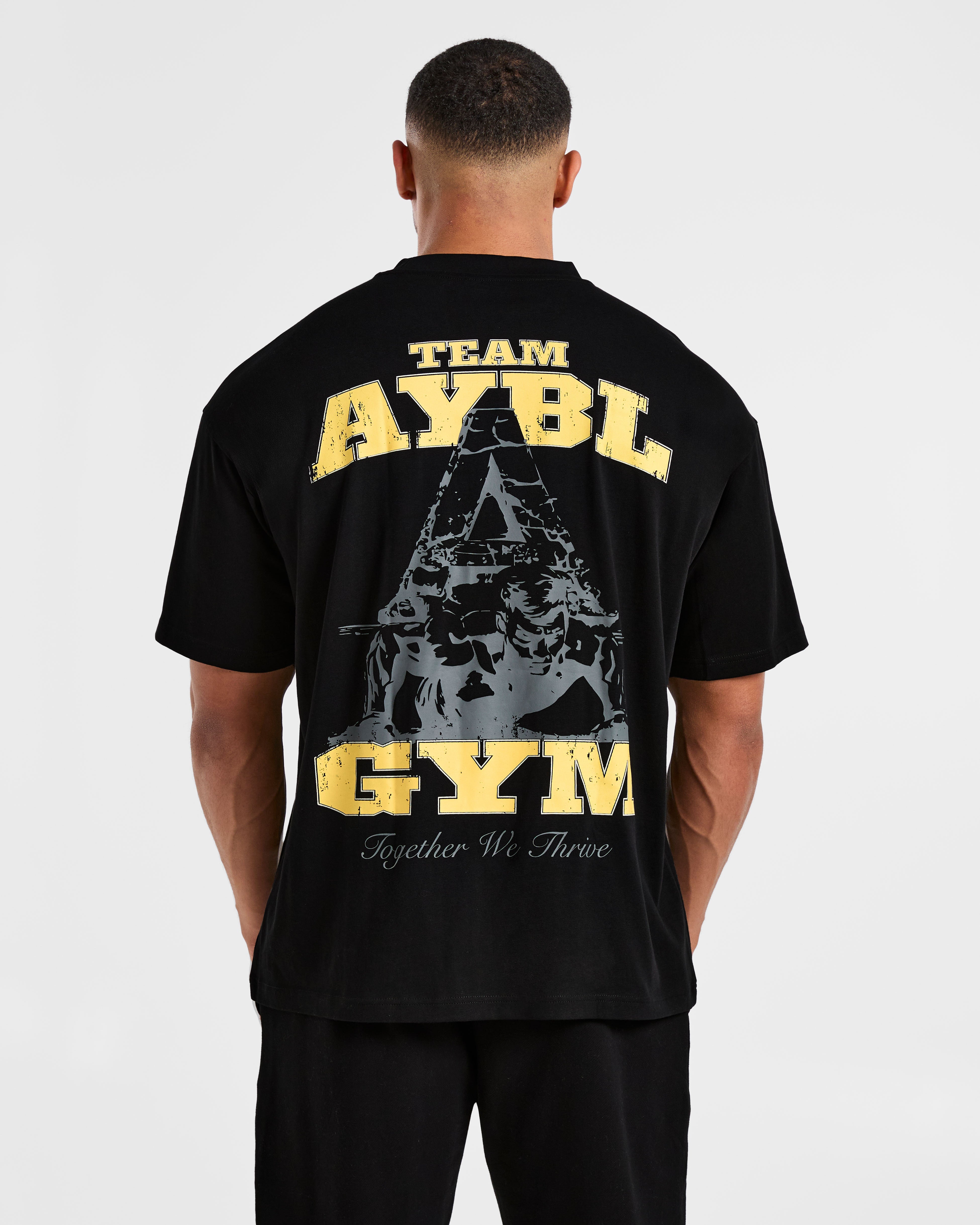 Team AYBL Oversized T Shirt - Black/Yellow