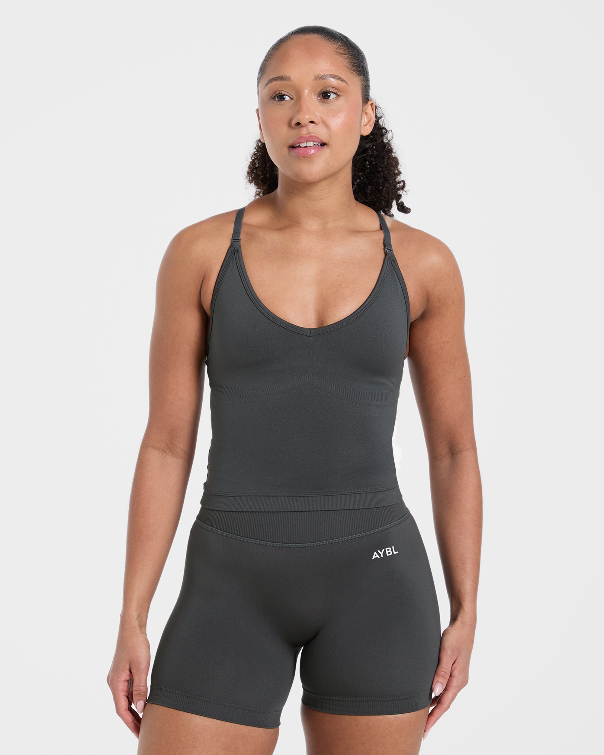 Adapt Seamless Tank Top - Dark Charcoal