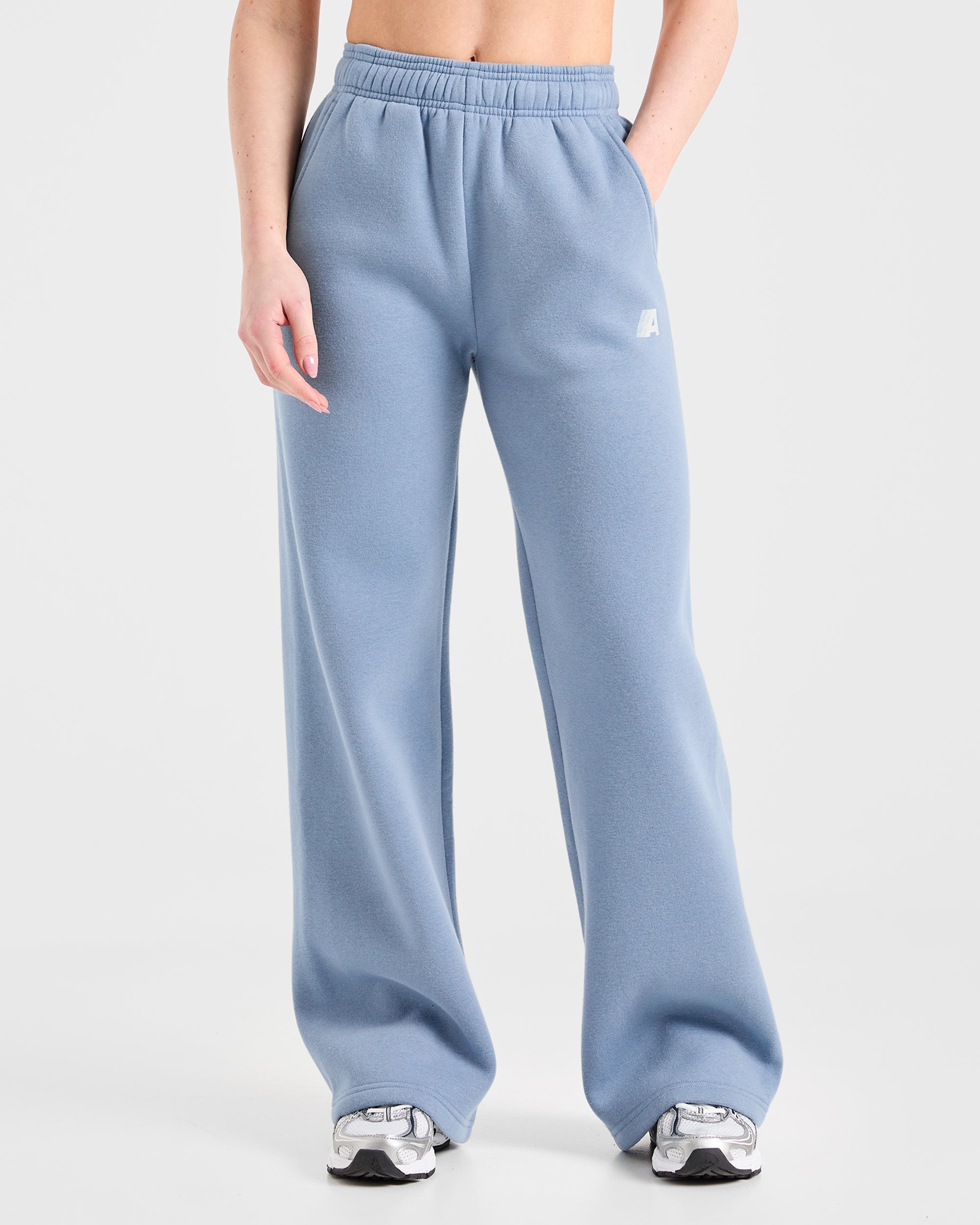 Image 1 from Retro Athletics Oversized Straight Leg Joggers - Vintage Blue