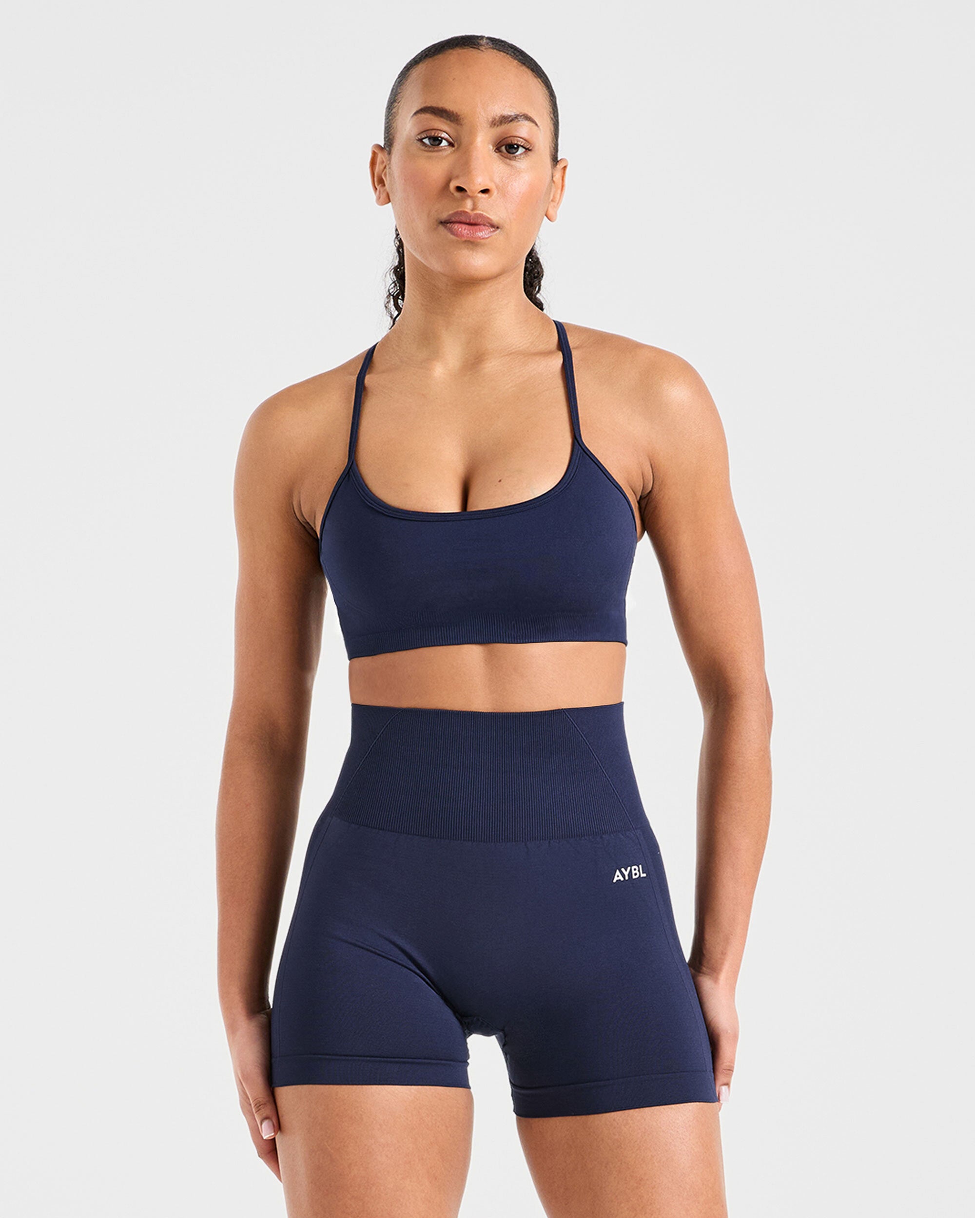 Empower Seamless Sports Bra - Navy