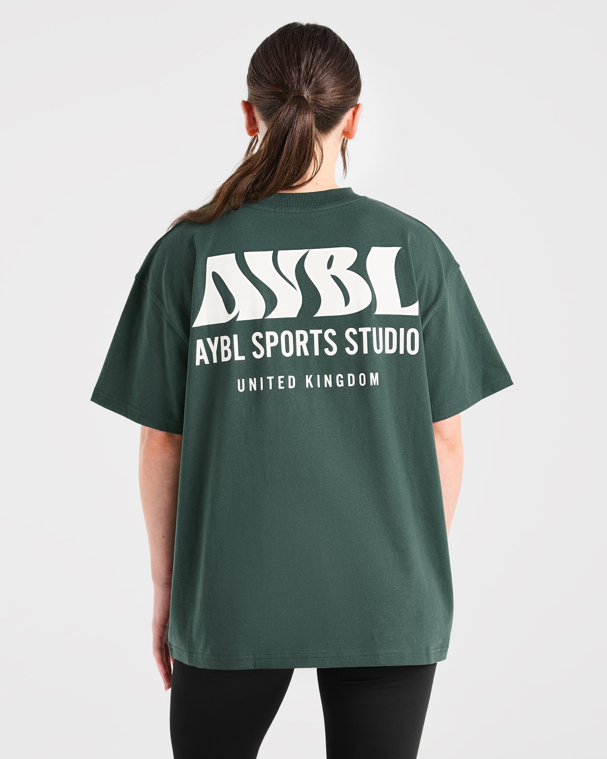 AYBL Sports Studio Oversized T Shirt - Forest Green