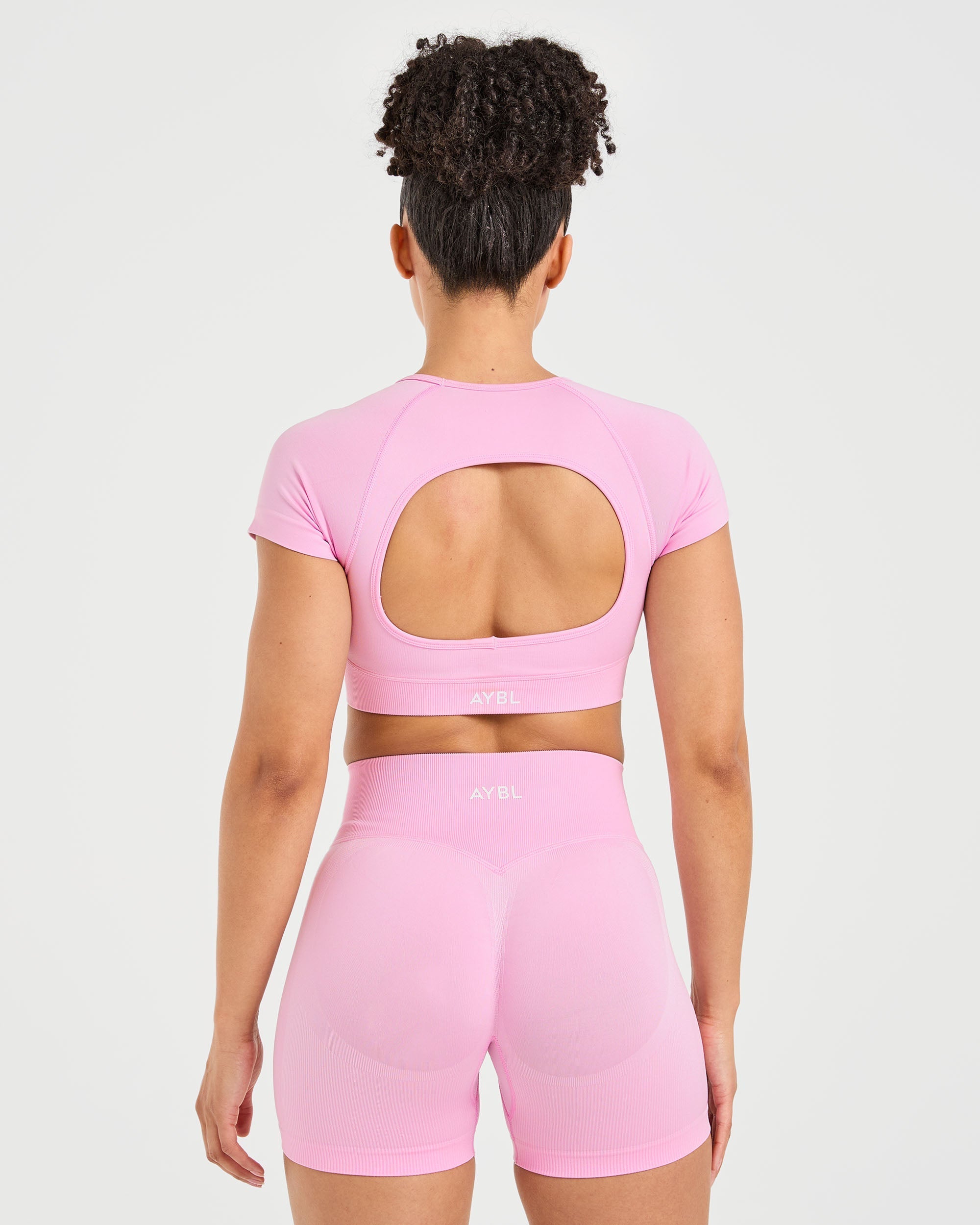 Adapt Seamless Crop Top - Spring Pink