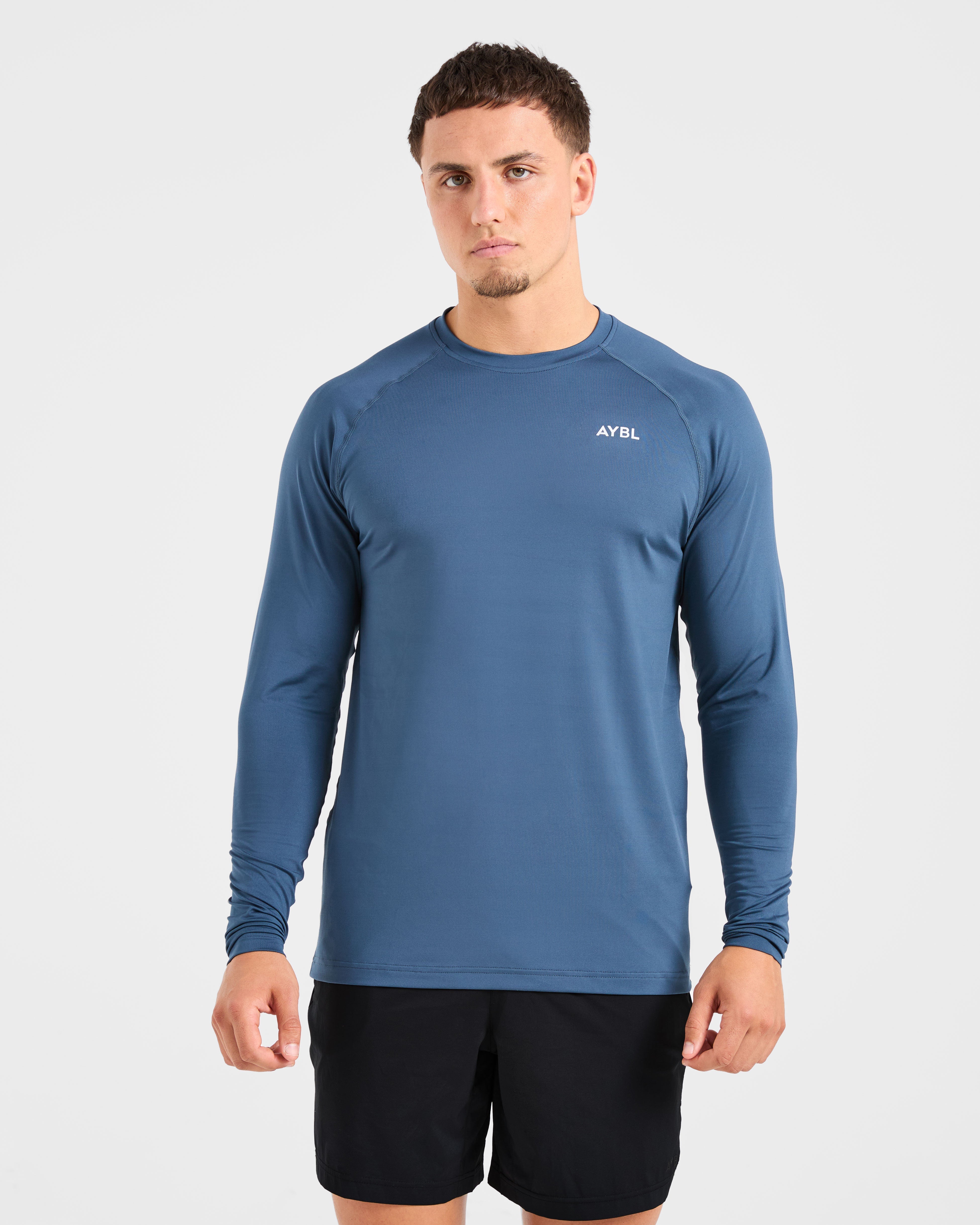 Essential Long Sleeve T Shirt - Deep Teal