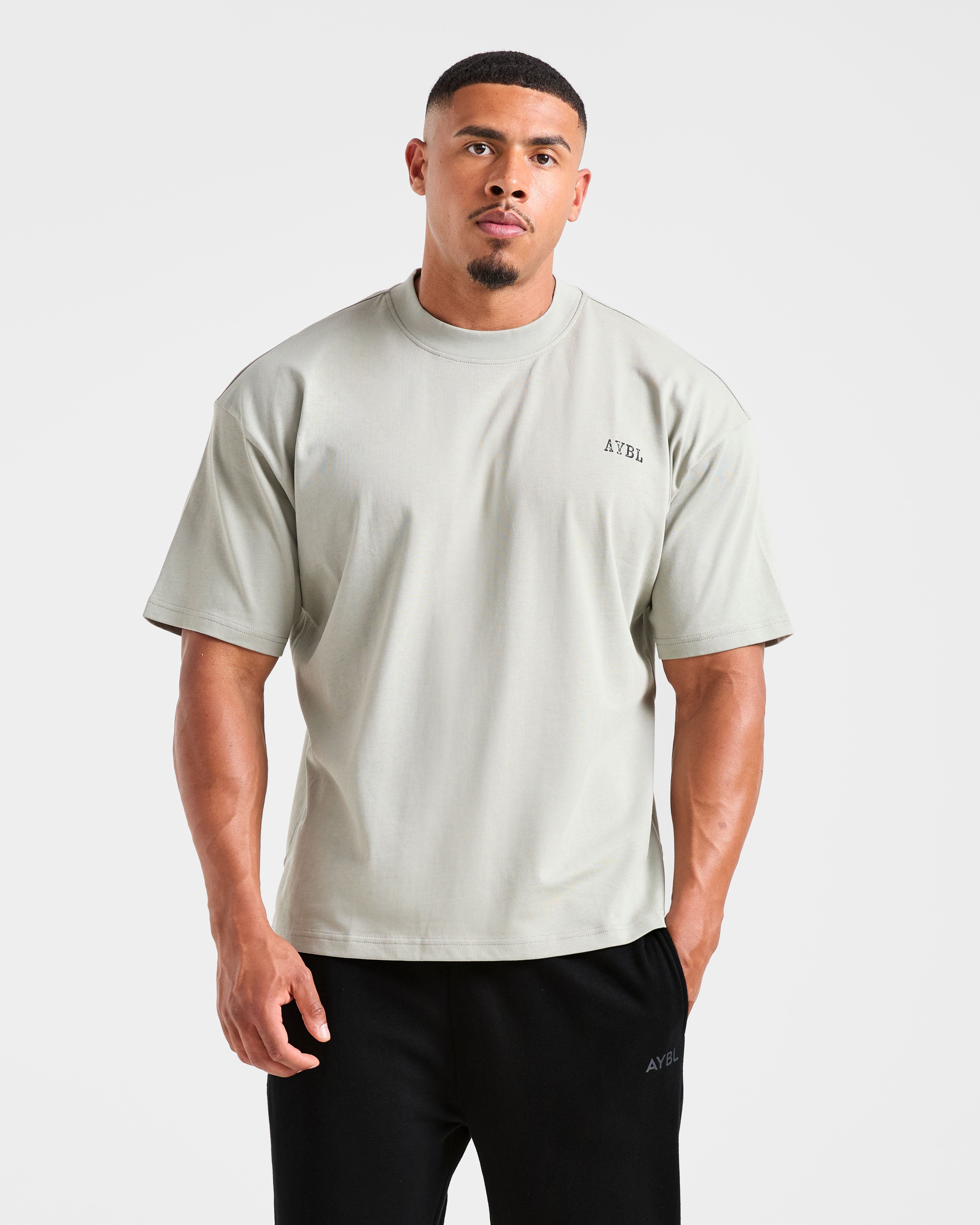 Lifting Essentials Oversized T Shirt - Stone Sage
