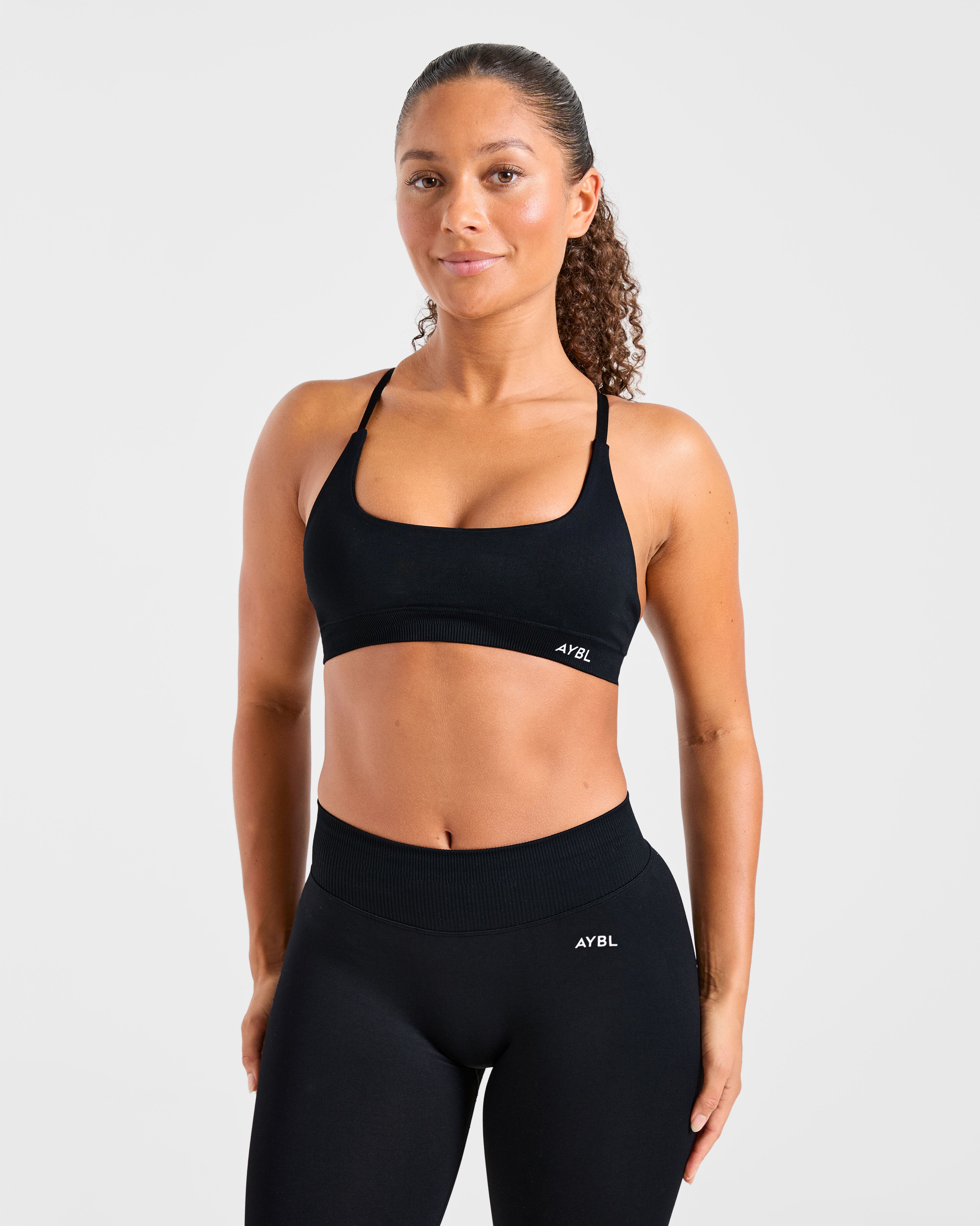 Enhance Seamless Sports Bra - Black