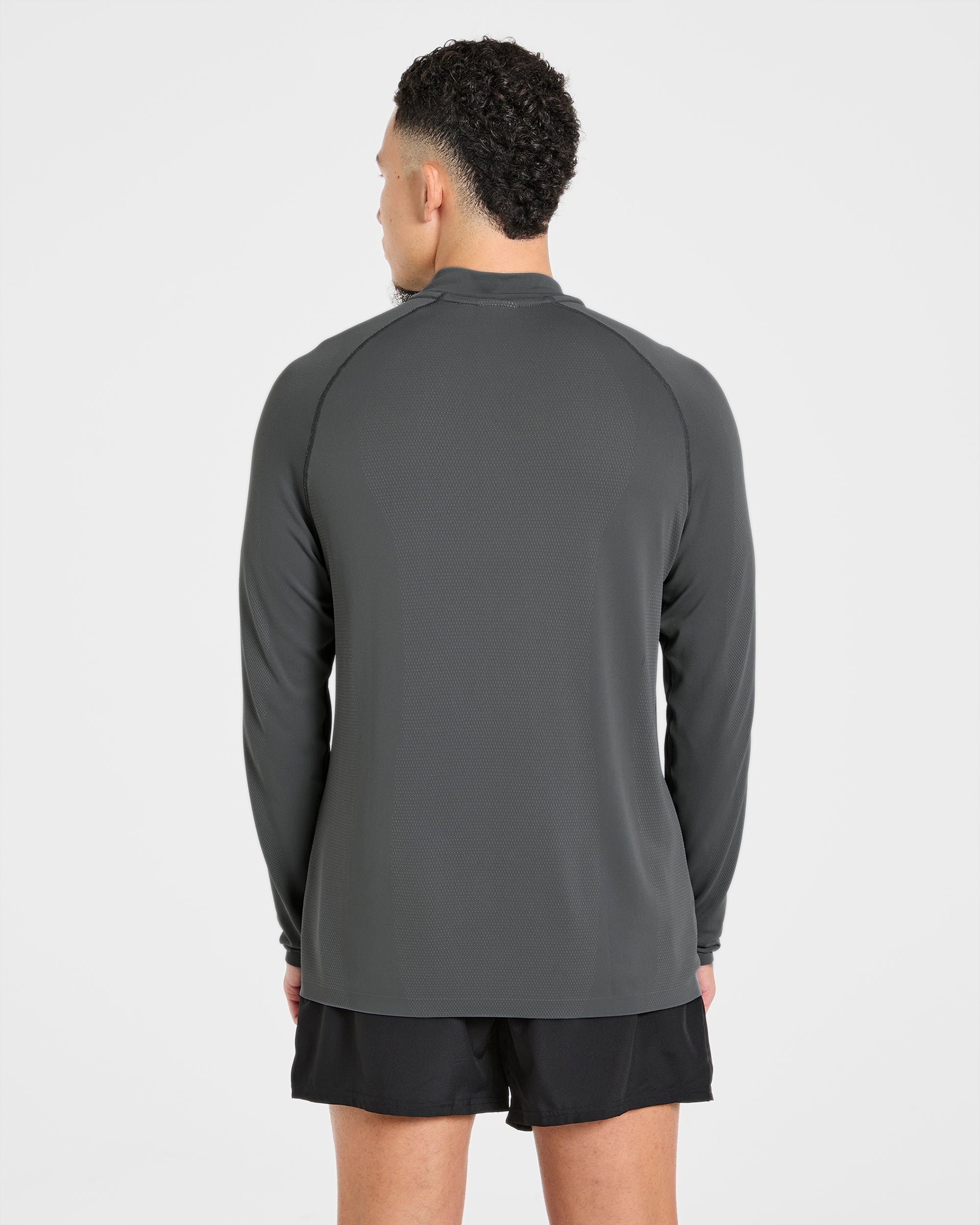 Attain Seamless 1/2 Zip Pullover - Storm Grey