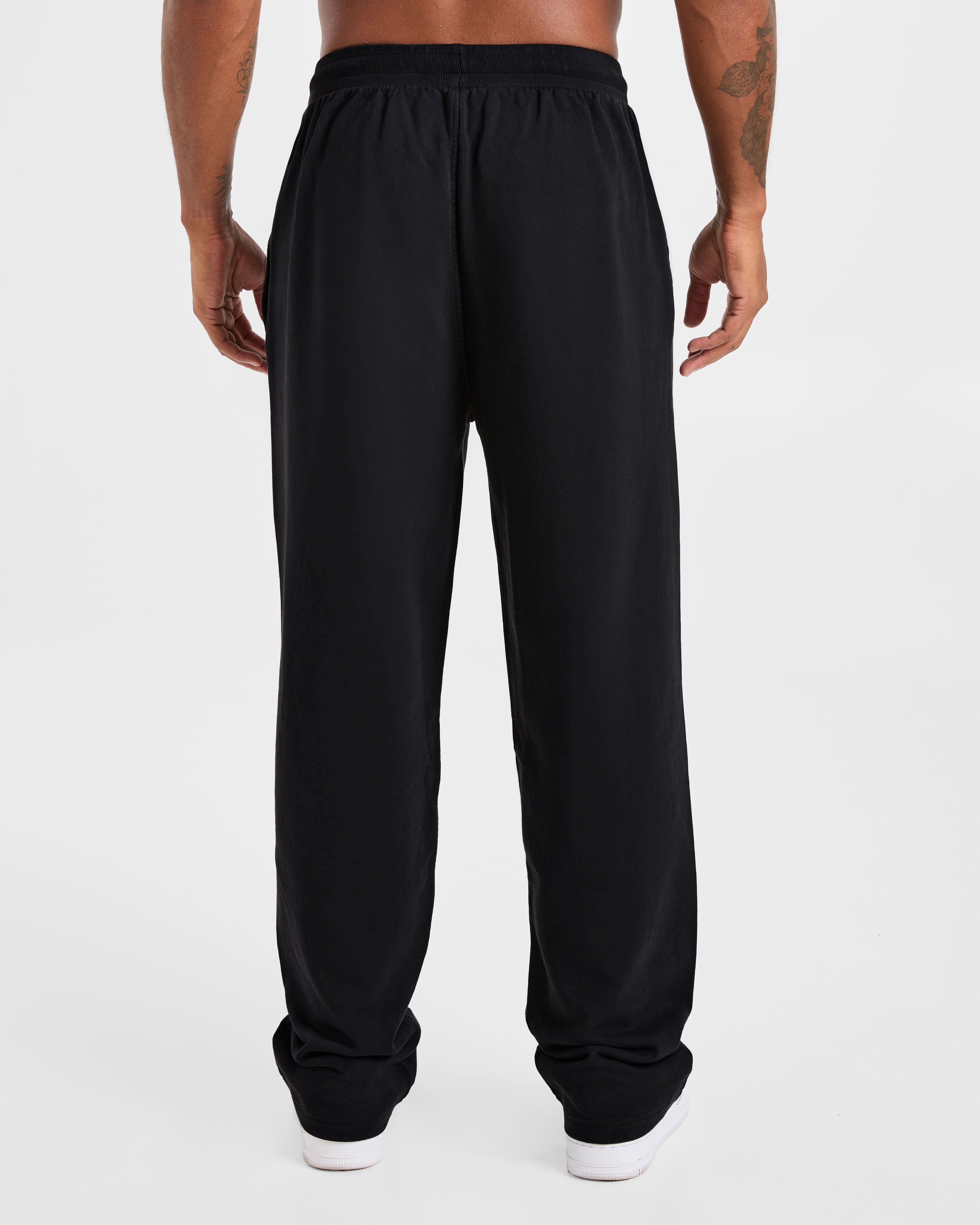Elite Straight Leg Joggers - Black/Charcoal