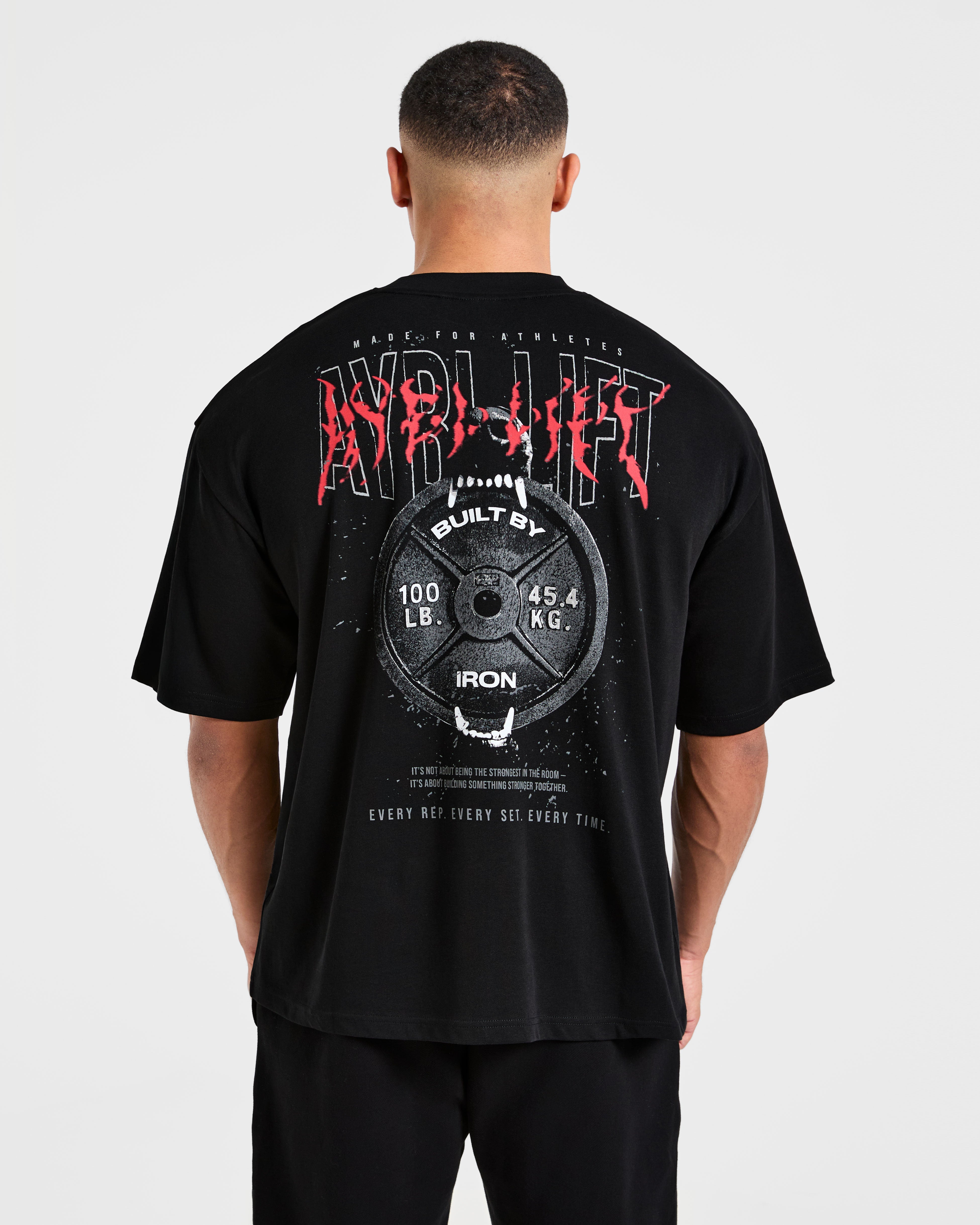 Doberman Strength Oversized T Shirt - Black/Red