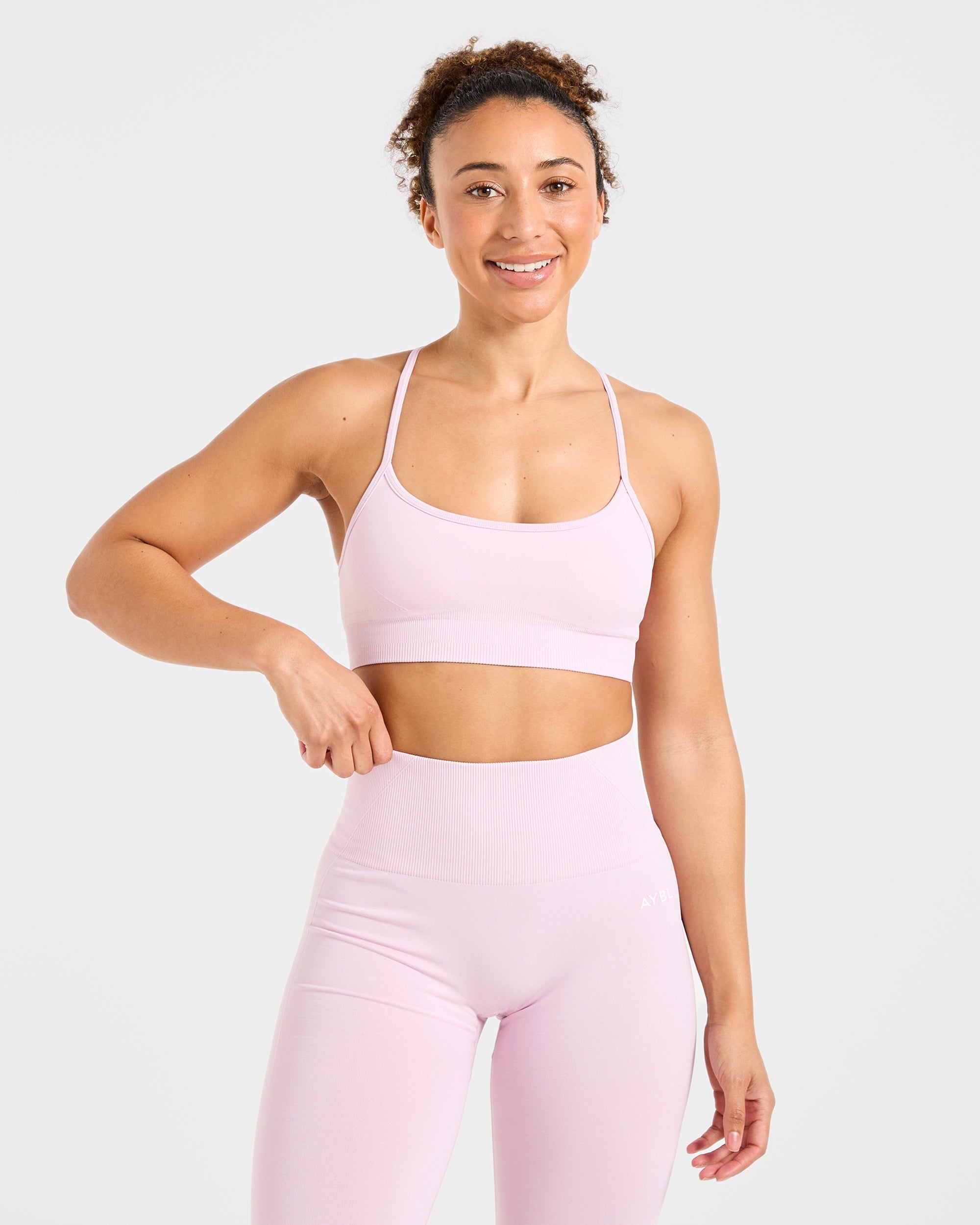 Empower Seamless Sports Bra - Iced Pink
