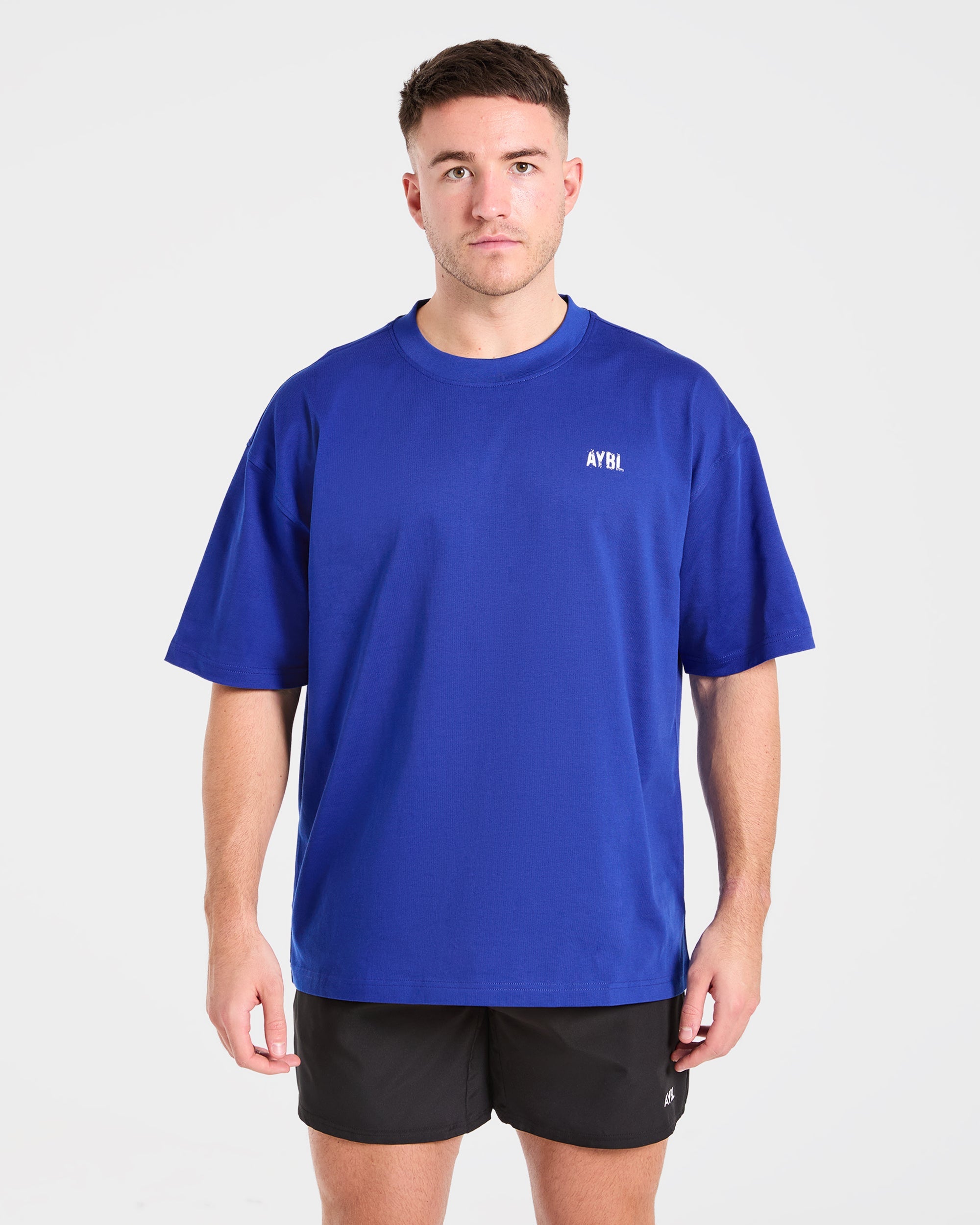 Gym Chalk Oversized T Shirt - Cobalt Blue
