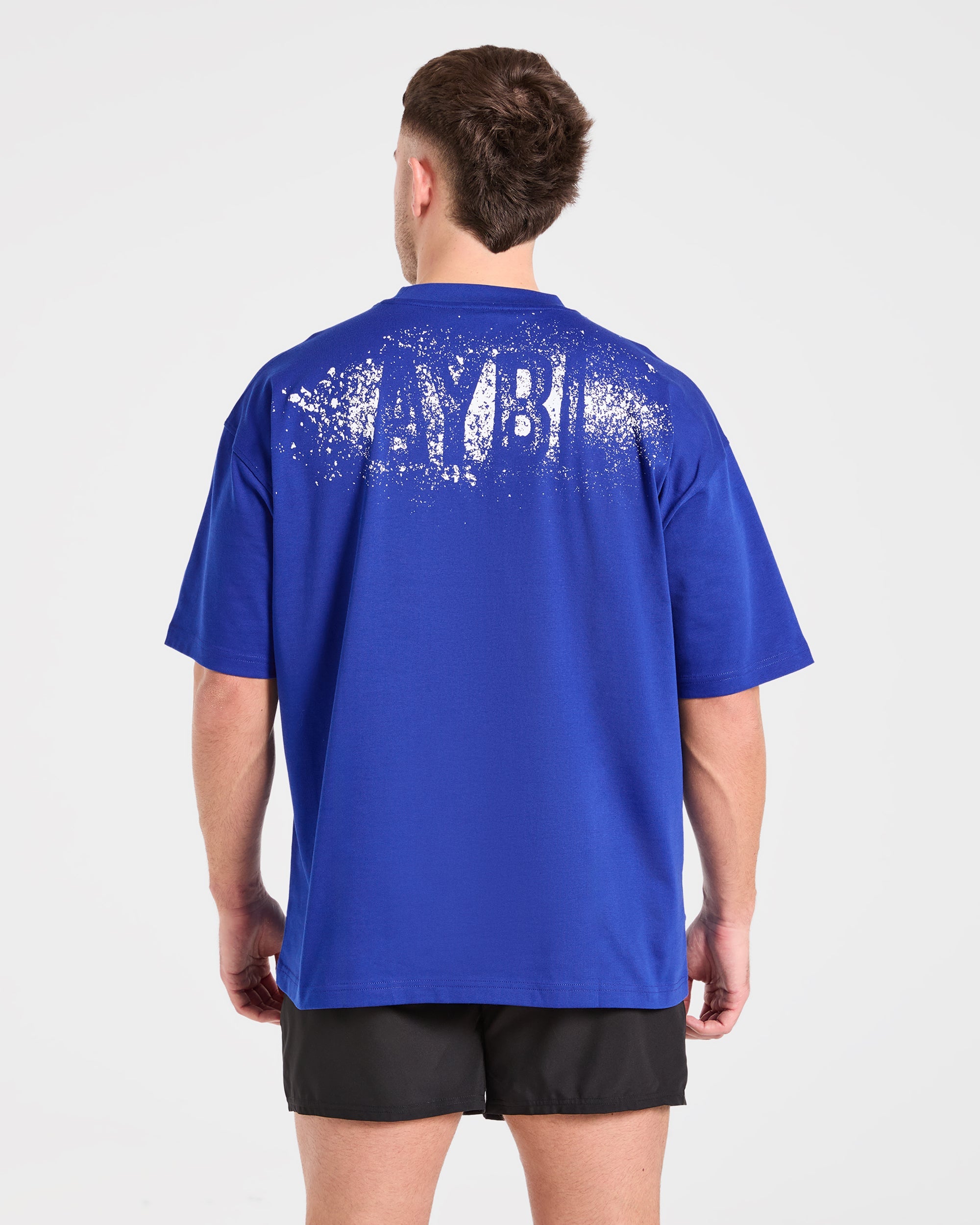 Gym Chalk Oversized T Shirt - Cobalt Blue