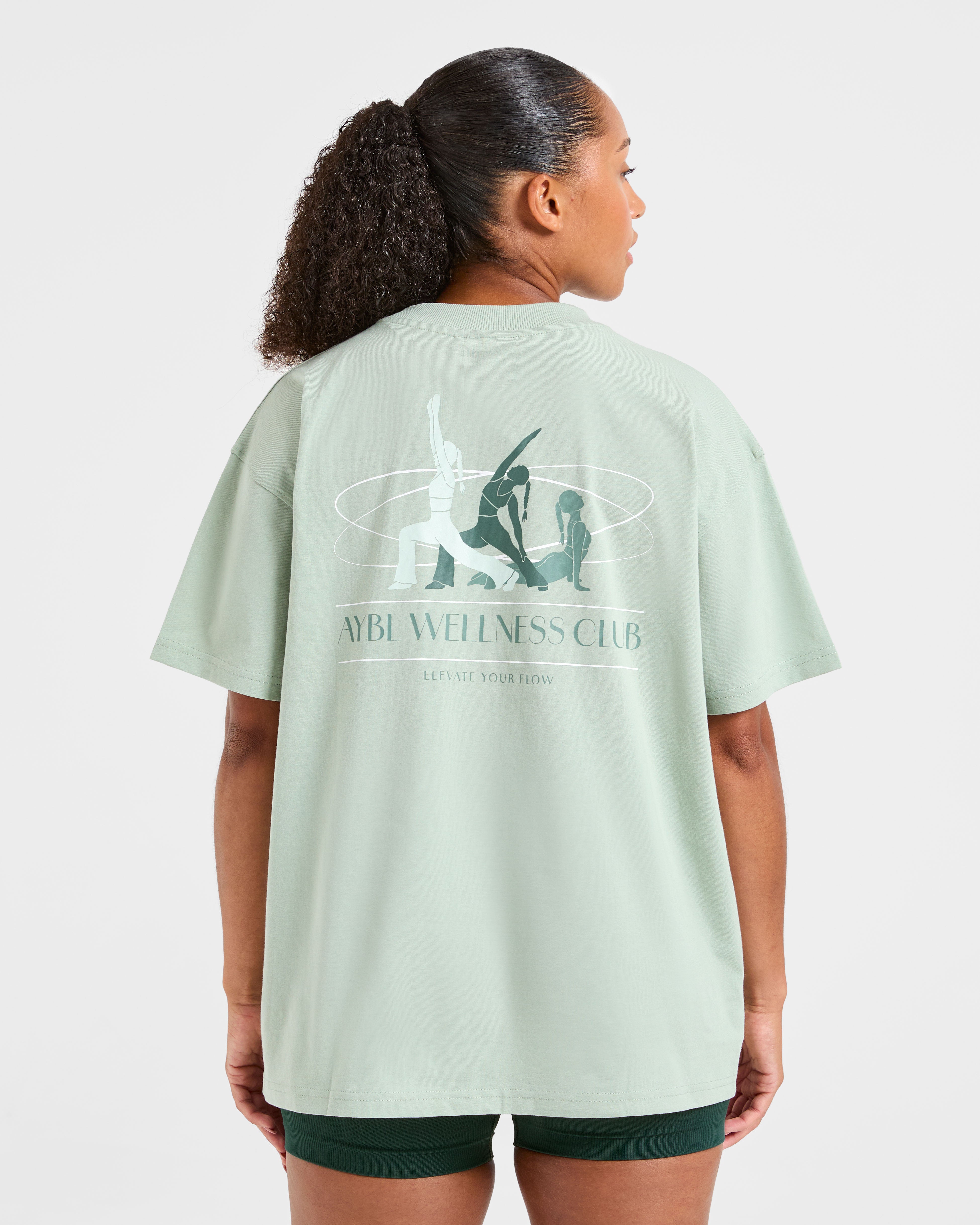 AYBL Wellness Oversized T Shirt - Green