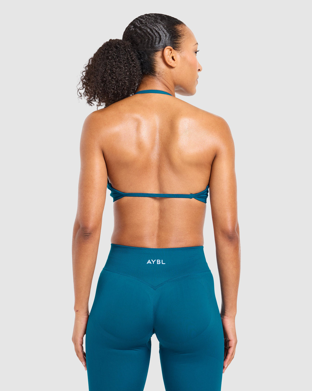 Adapt Seamless Strappy Sports Bra - Deep Aqua