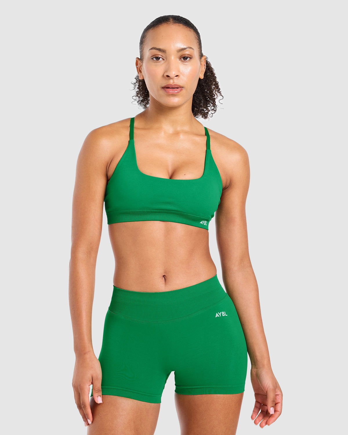 Enhance Seamless Sports Bra - Racing Green