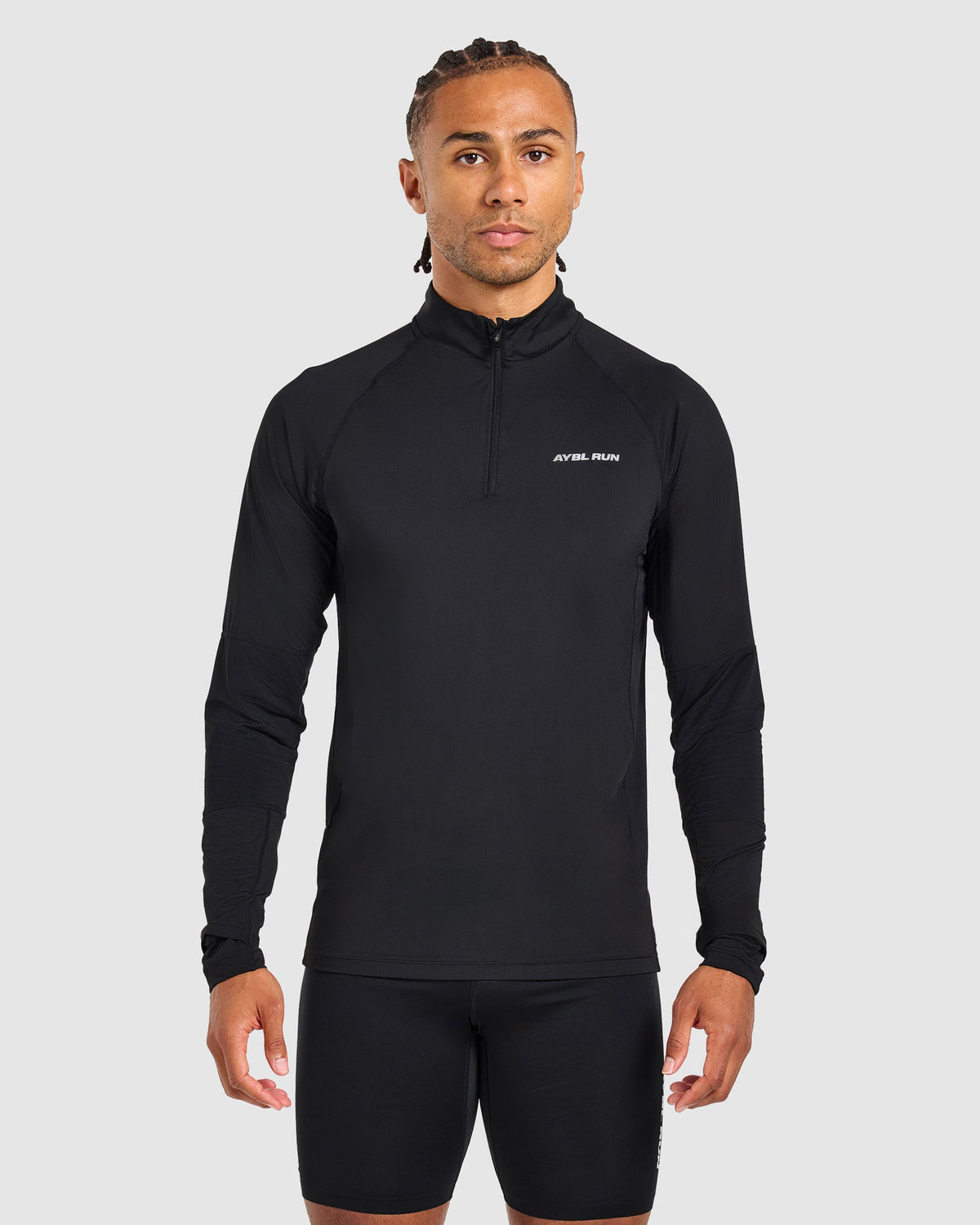 Run 1/4 Zip Pullover - Black