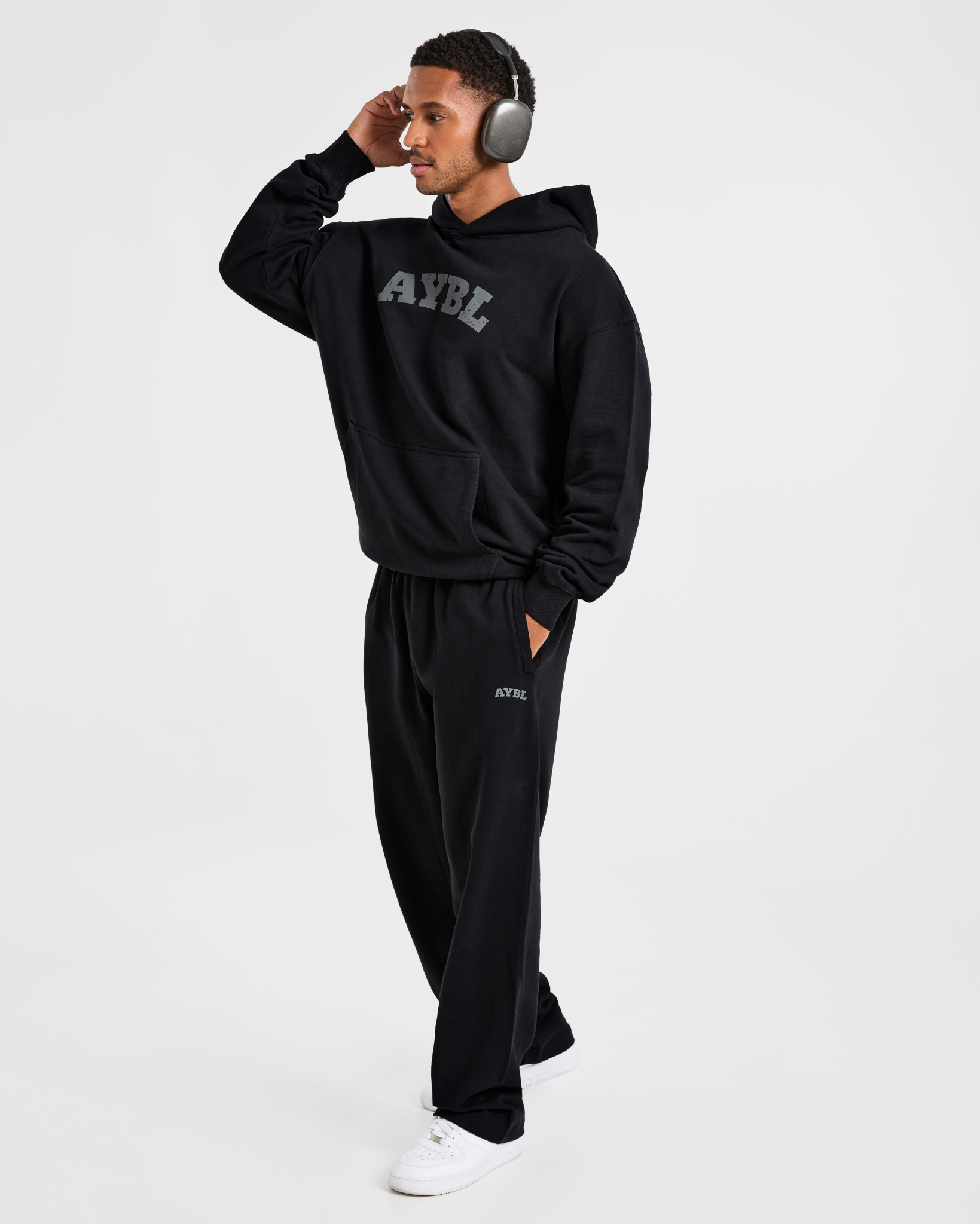 Elite Straight Leg Joggers - Black/Charocal