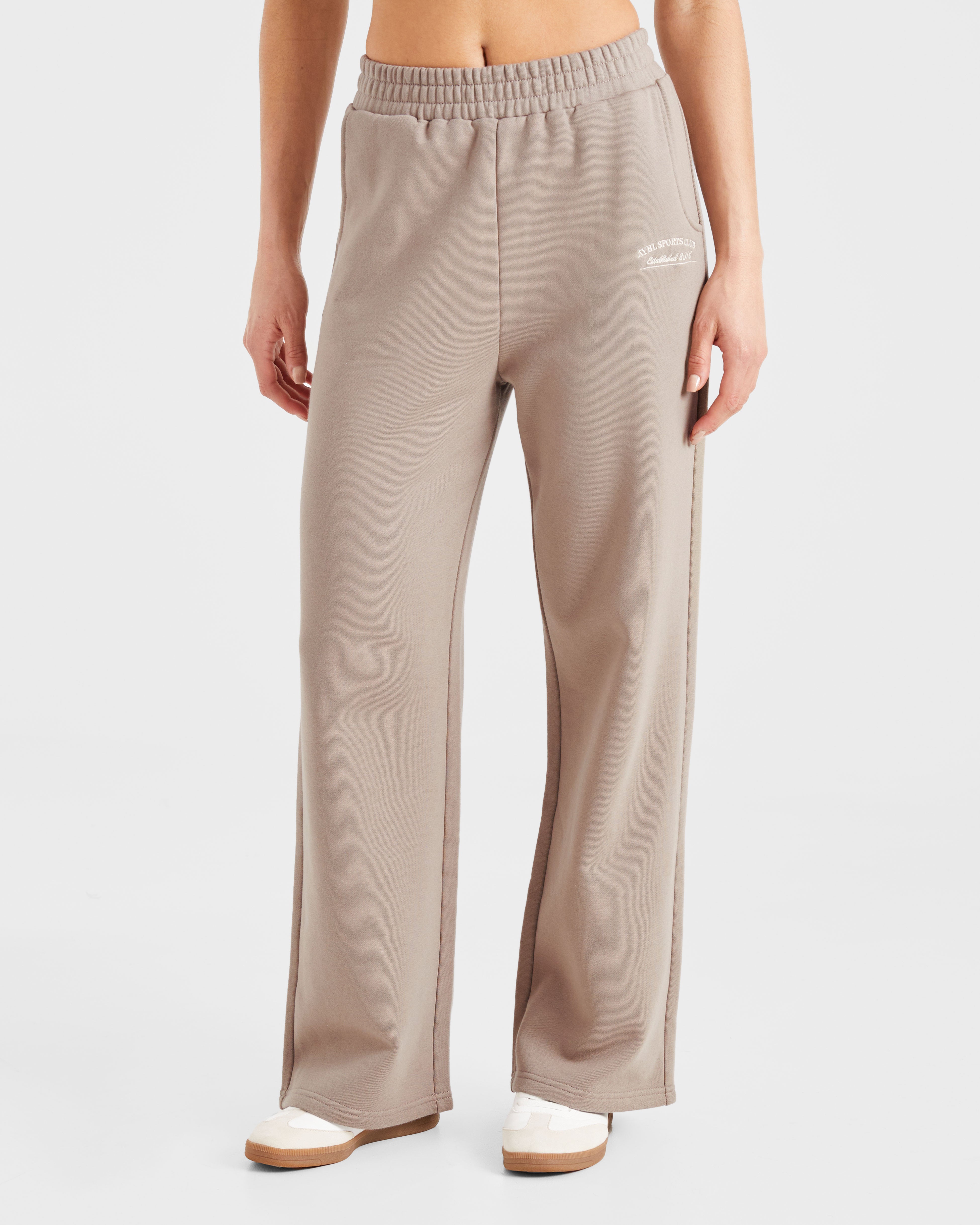 Courtside Straight Leg Joggers - Mocha