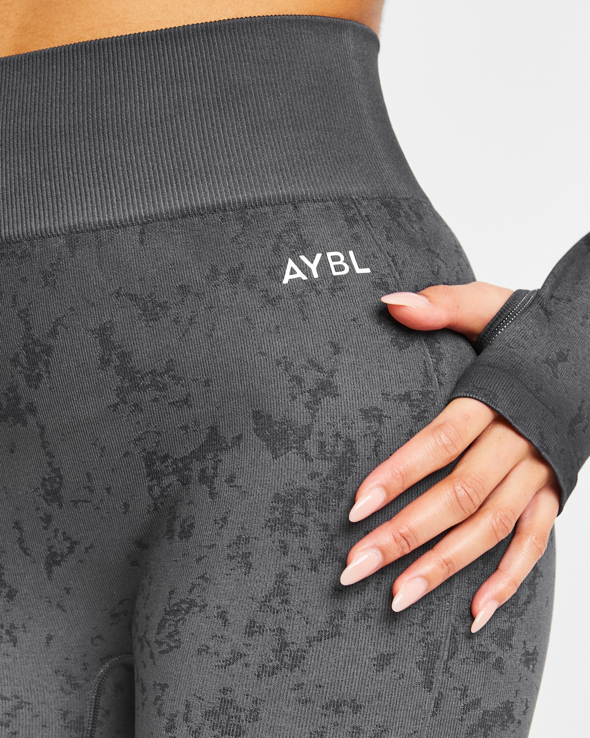 Flare Seamless Leggings - Grey