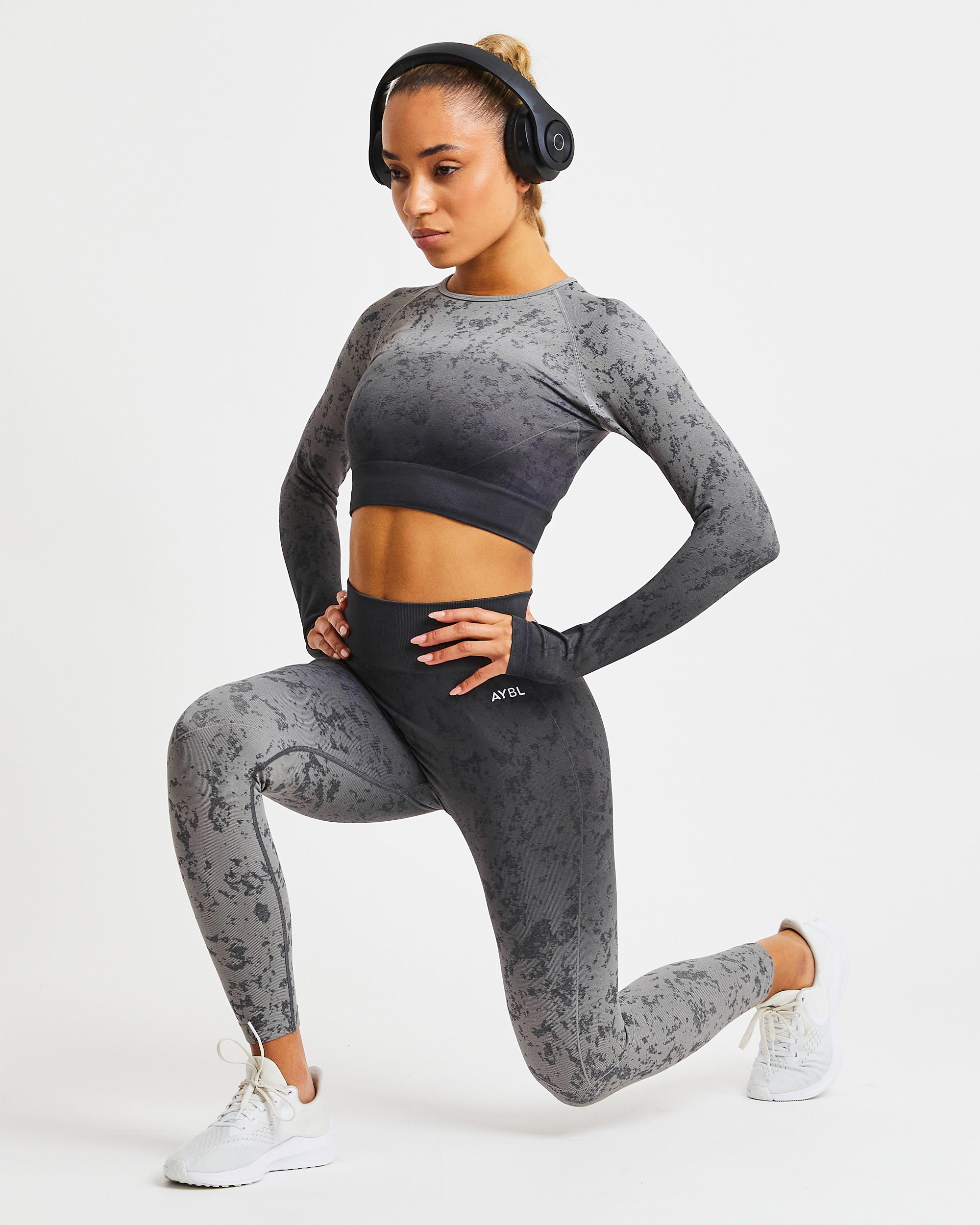Flare Seamless Leggings - Grey