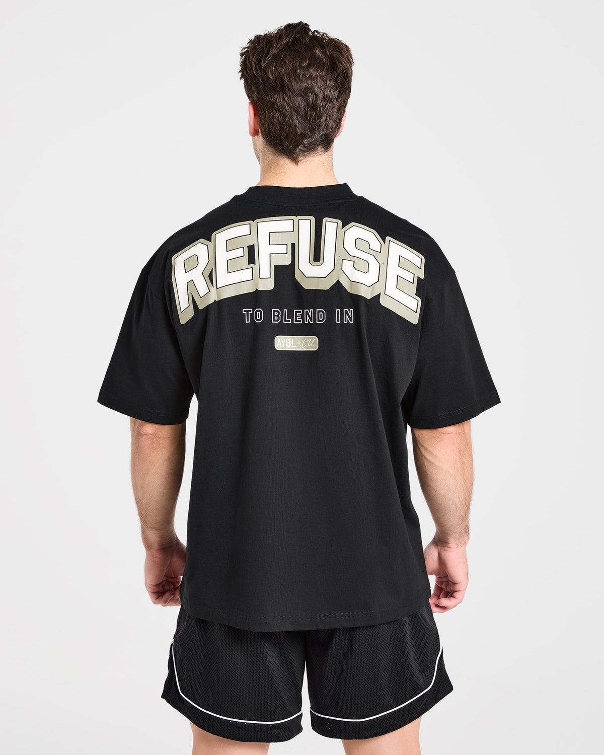 Cam Kissel x Refuse to Blend in Oversized T Shirt - Black