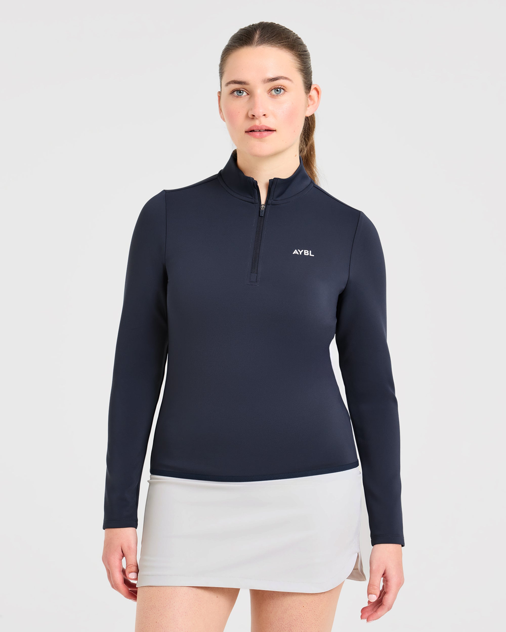 Classic 1/4 Zip Pullover - Navy Blue