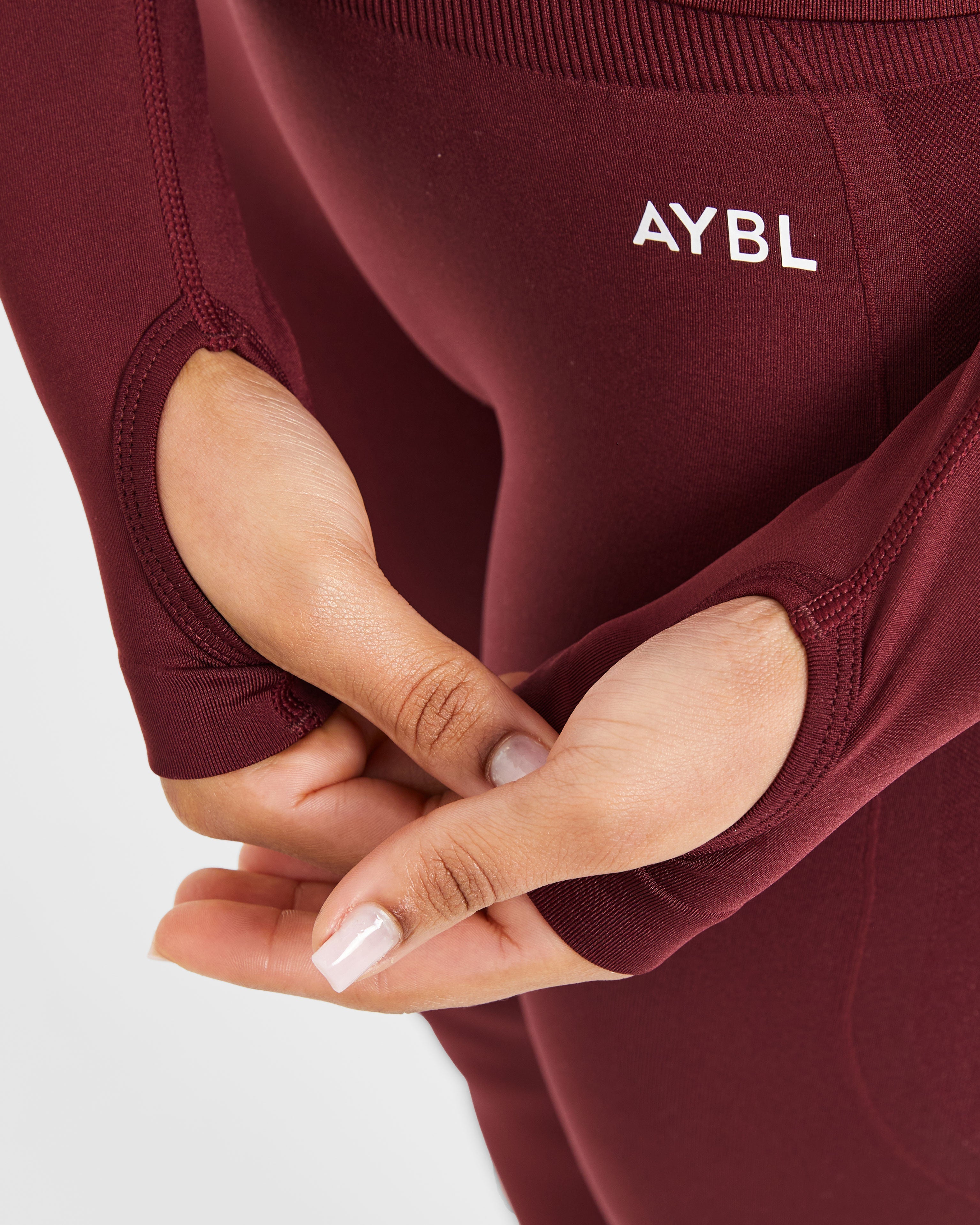 Empower Seamless Full Zip Jacket - Red Wine