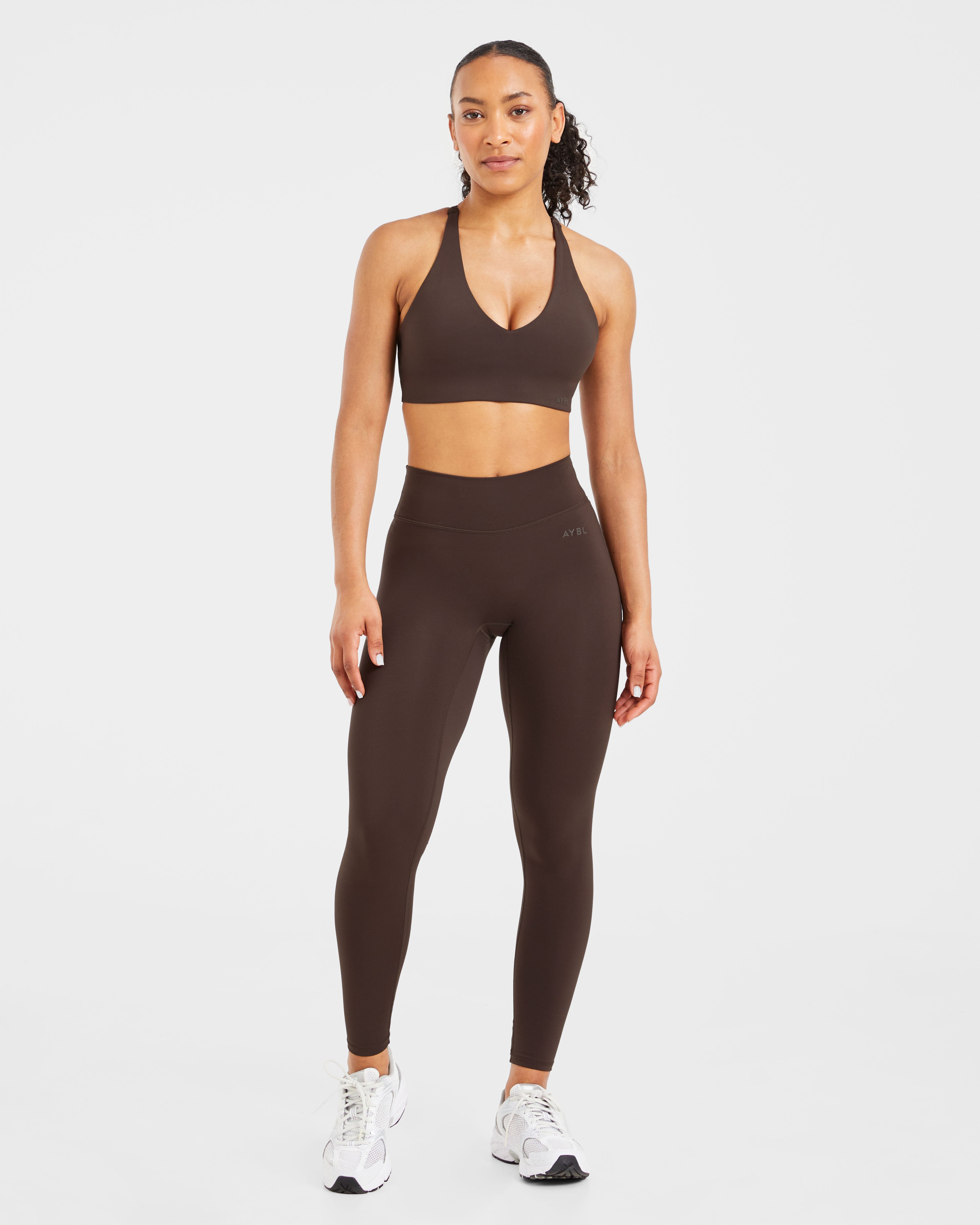 Staple Sports Bra - Coffee Brown