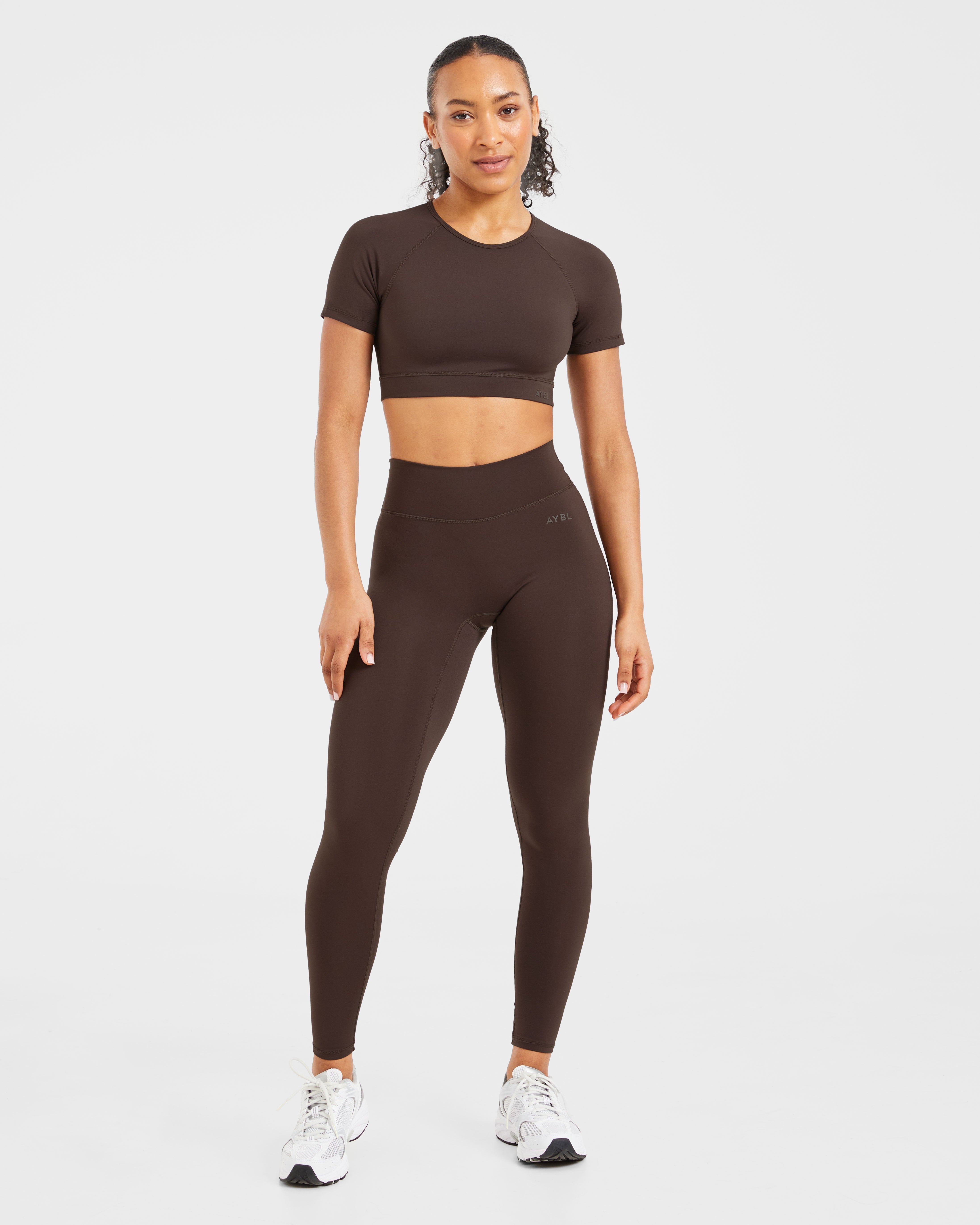 Staple Crop Top - Coffee Brown