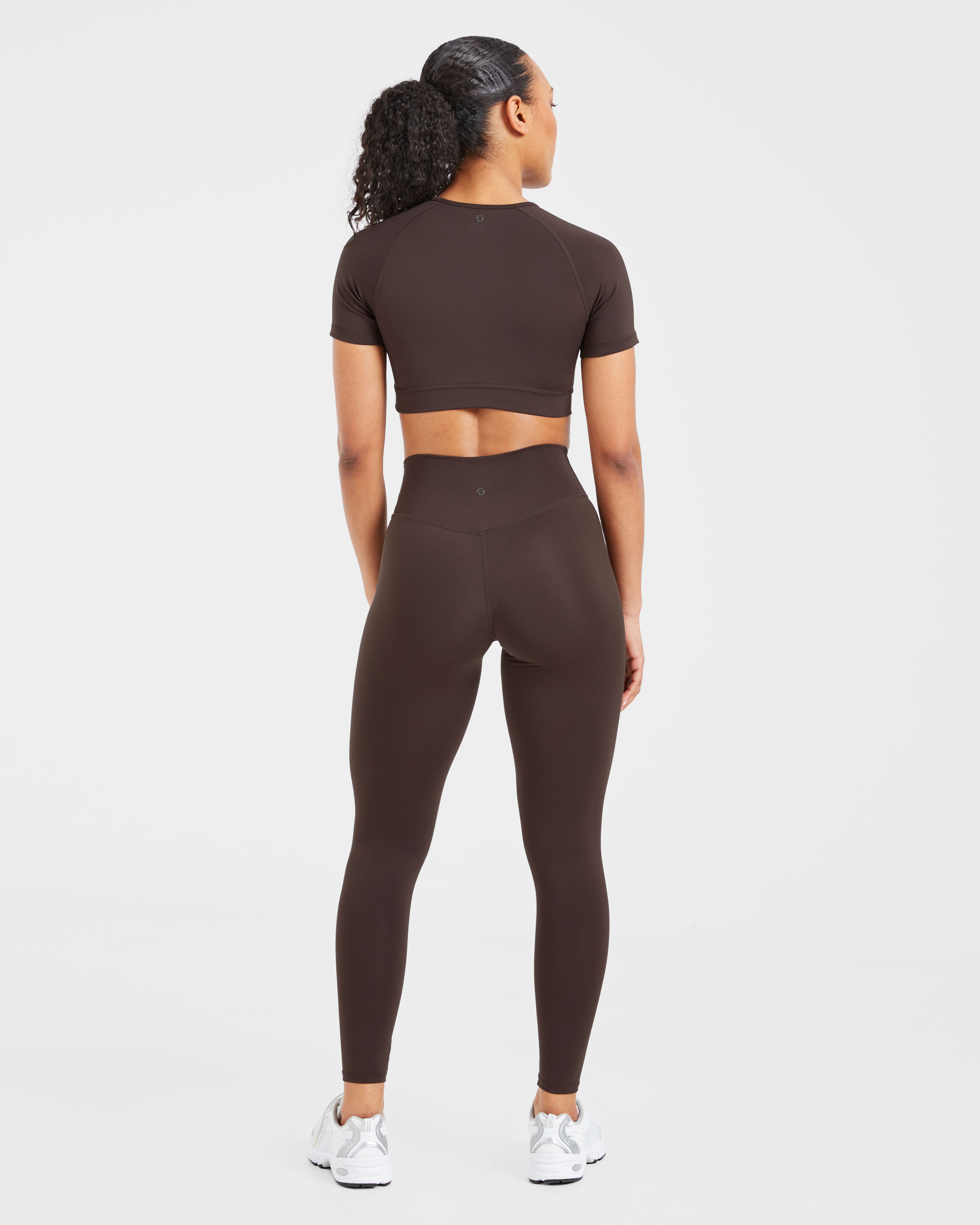 Staple Crop Top - Coffee Brown