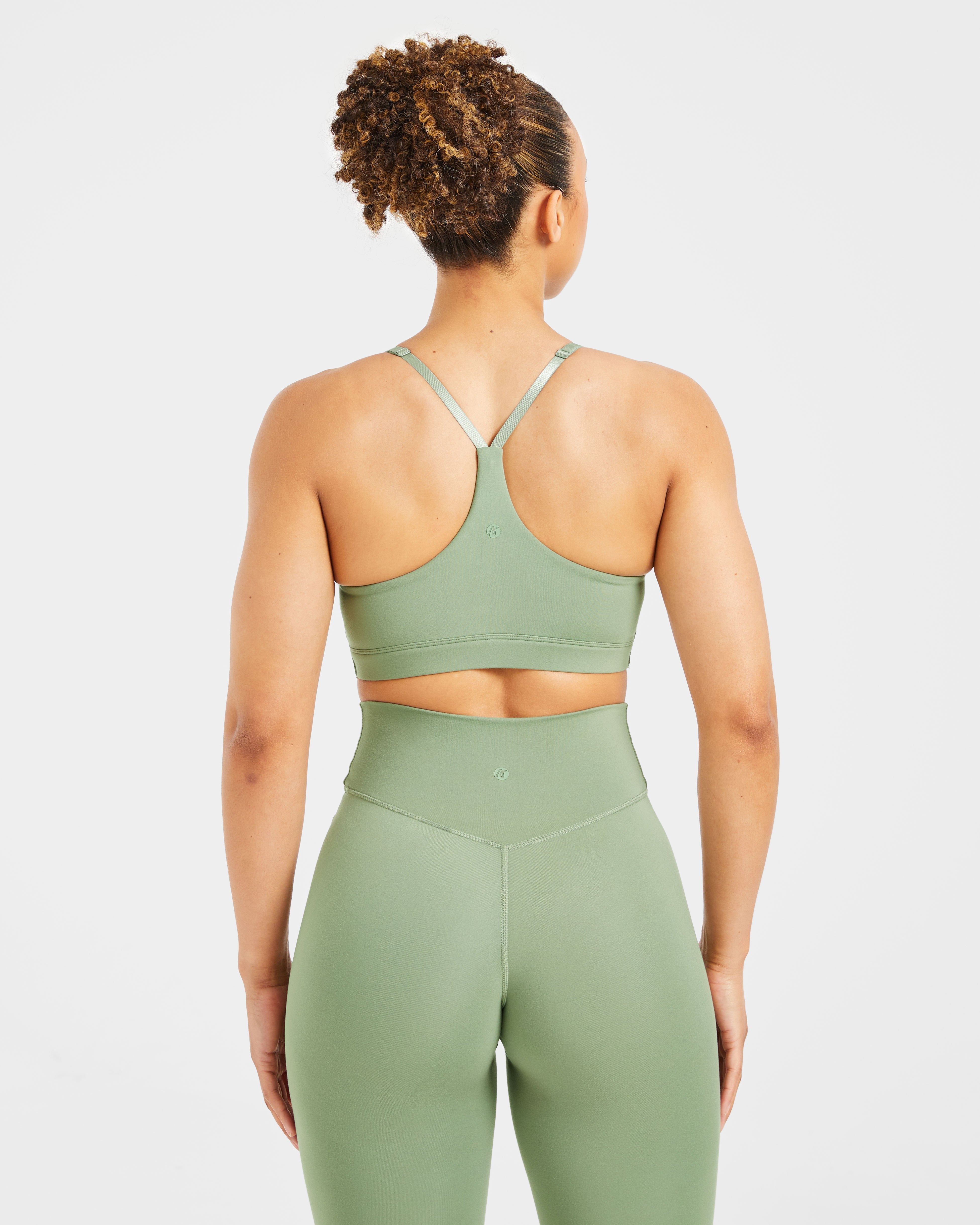 Staple Sports Bra - Olive Green