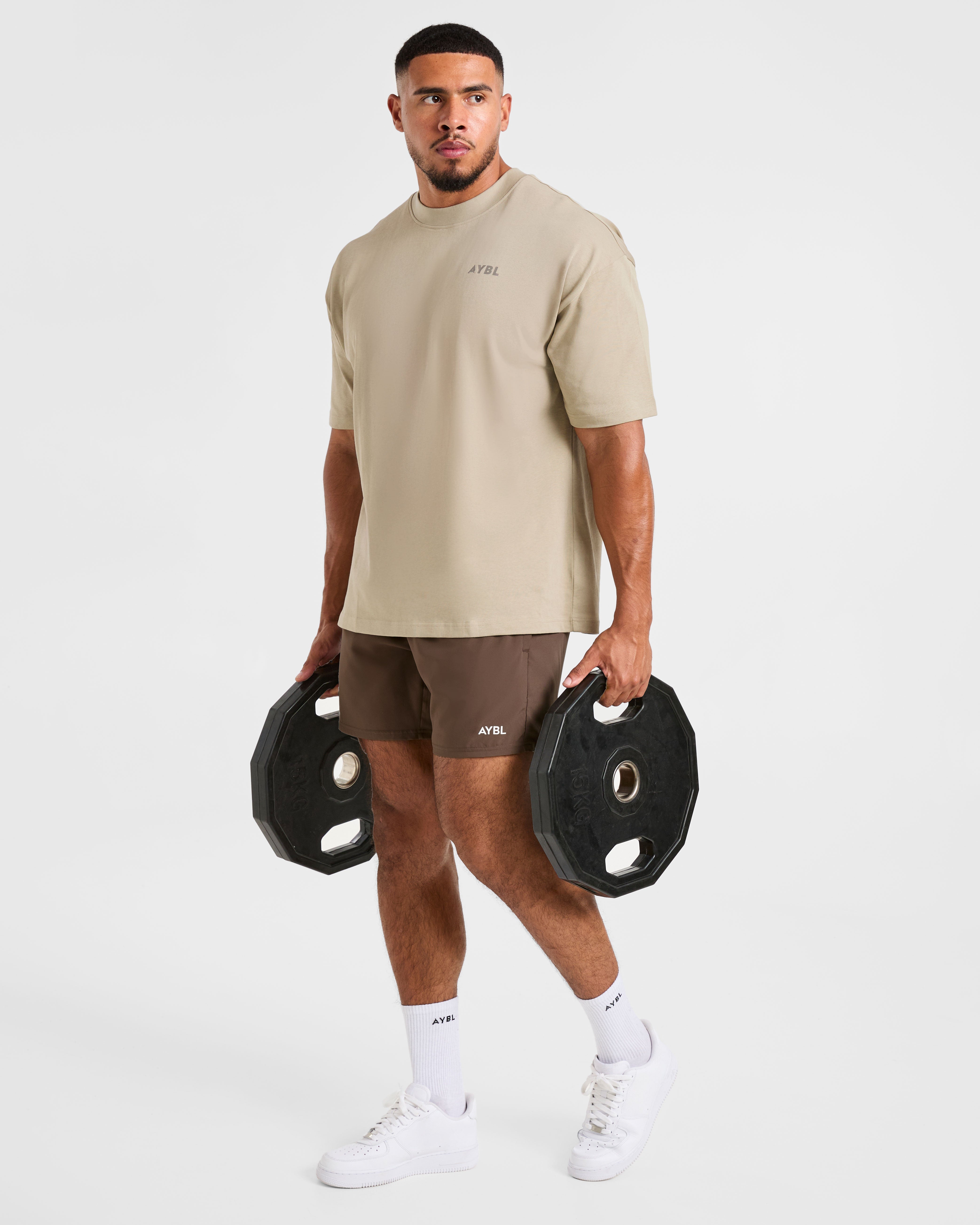 Future Fitness Oversized T Shirt - Dusty Sand
