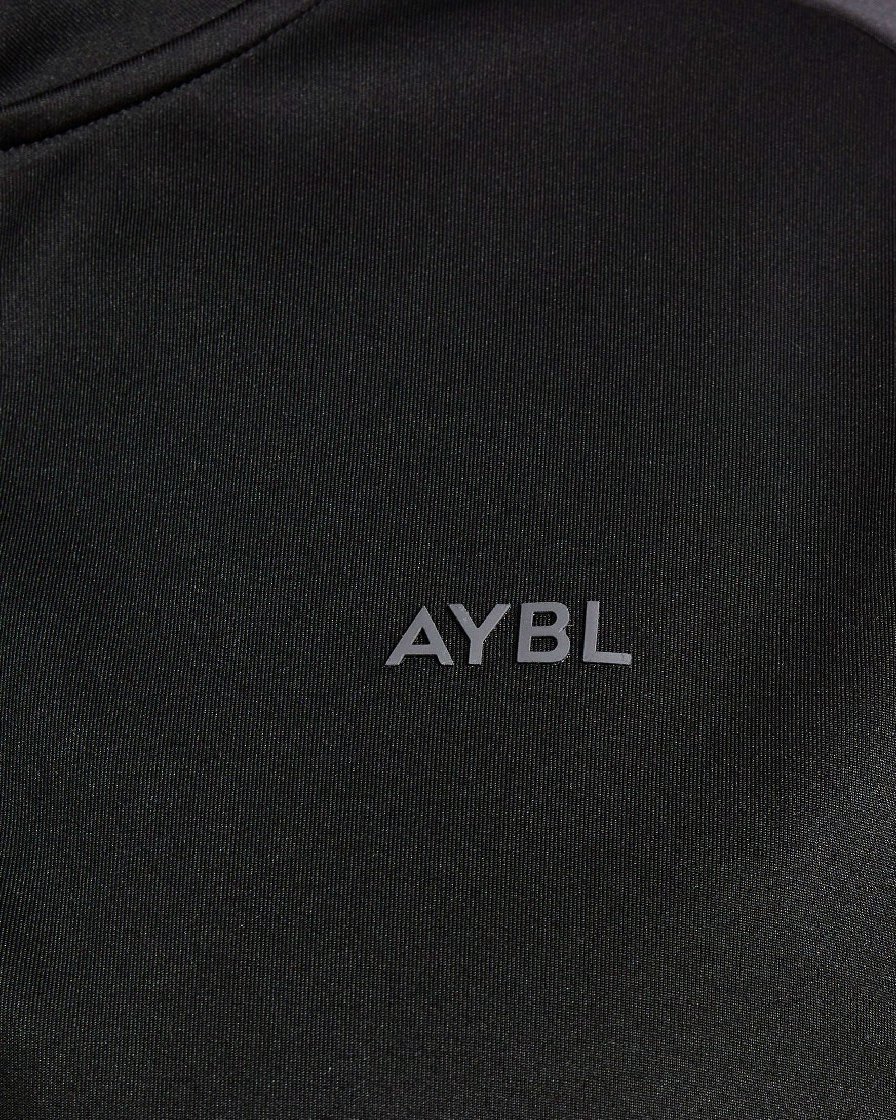 Classic Track 1/4 Zip Pullover - Black/Charcoal