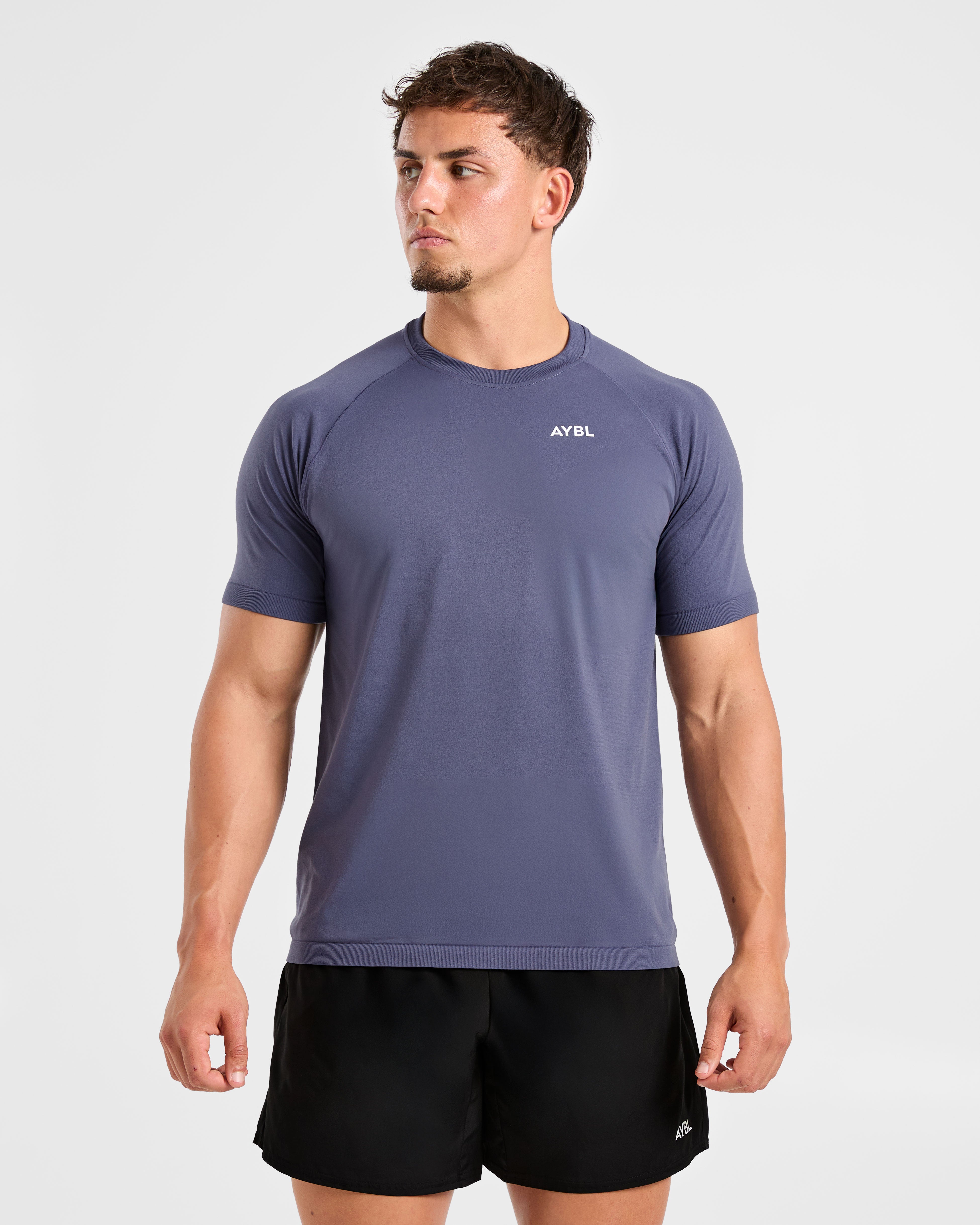 Ascend Seamless T Shirt - Denim Blue