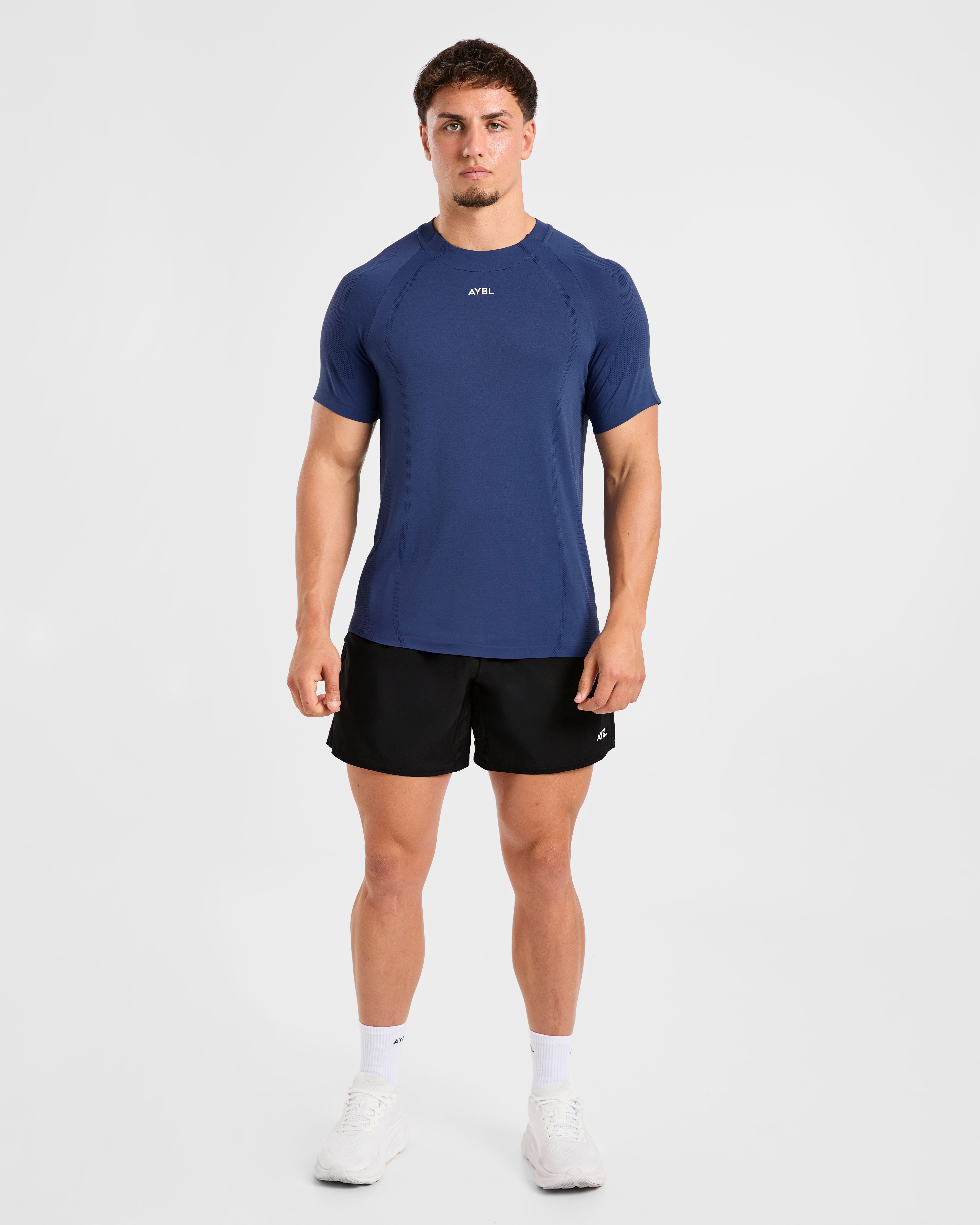 Attain Seamless T Shirt - Dusky Navy