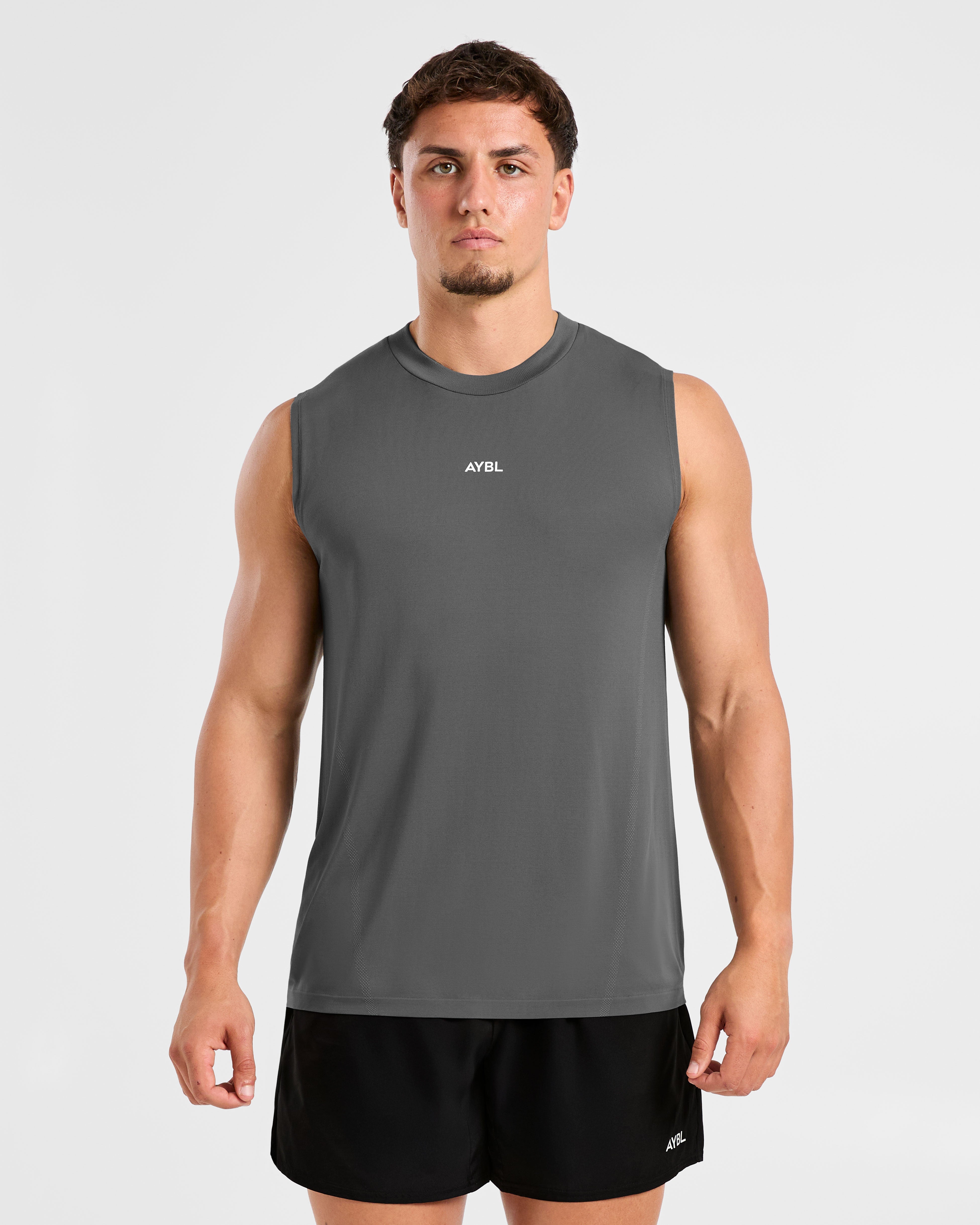 Attain Seamless Vest - Storm Grey