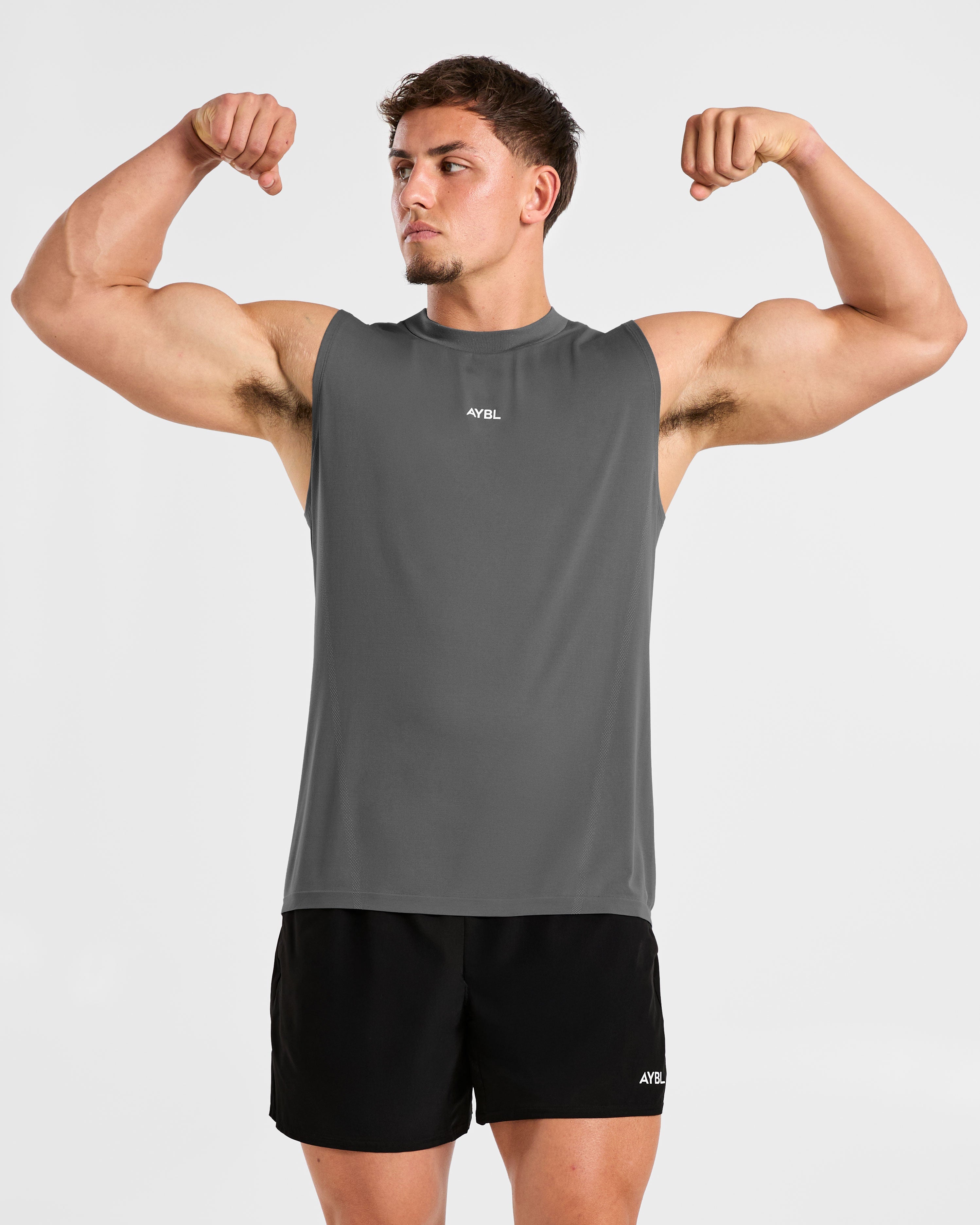 Attain Seamless Vest - Storm Grey