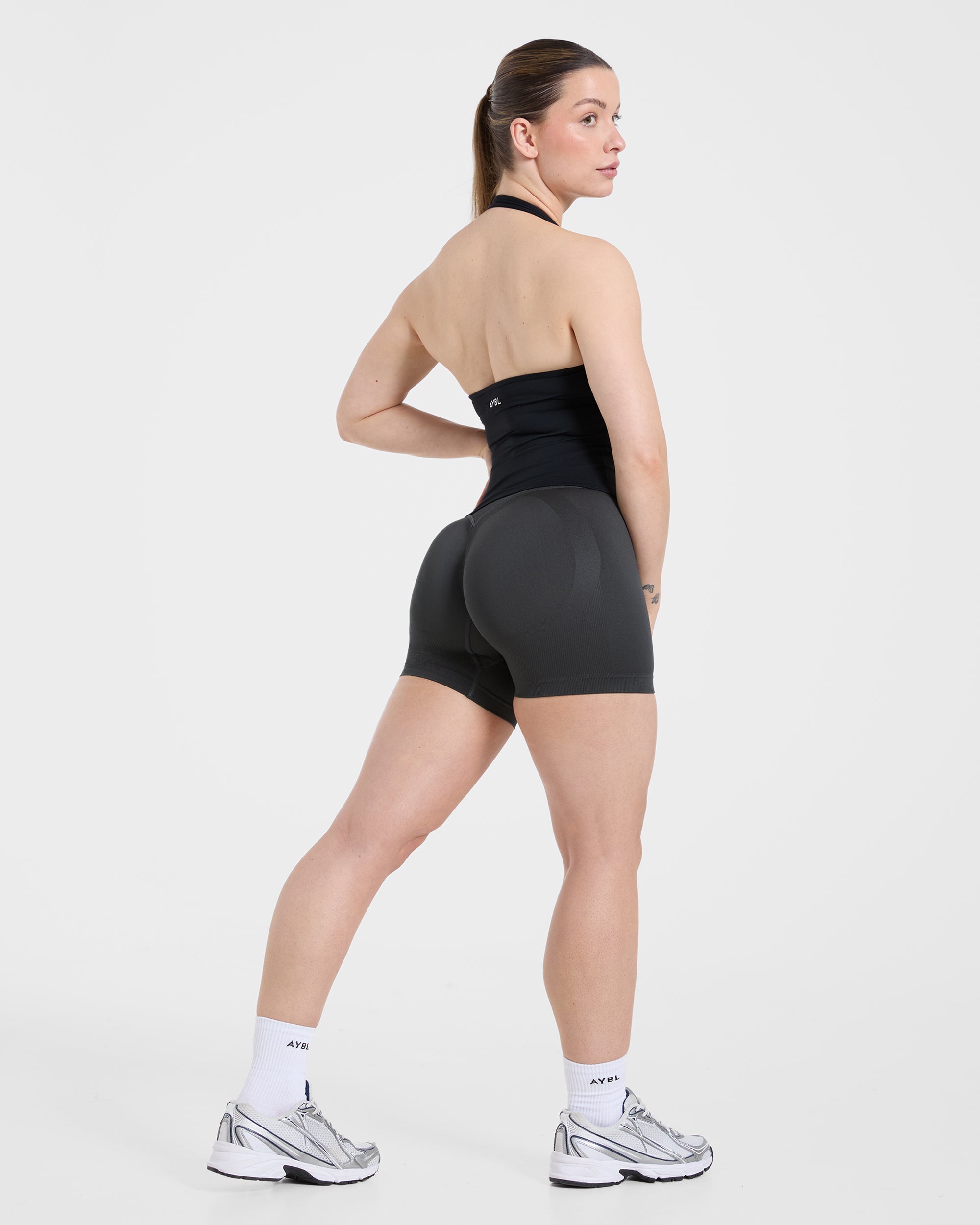 Essential Halterneck Tank Top - Black