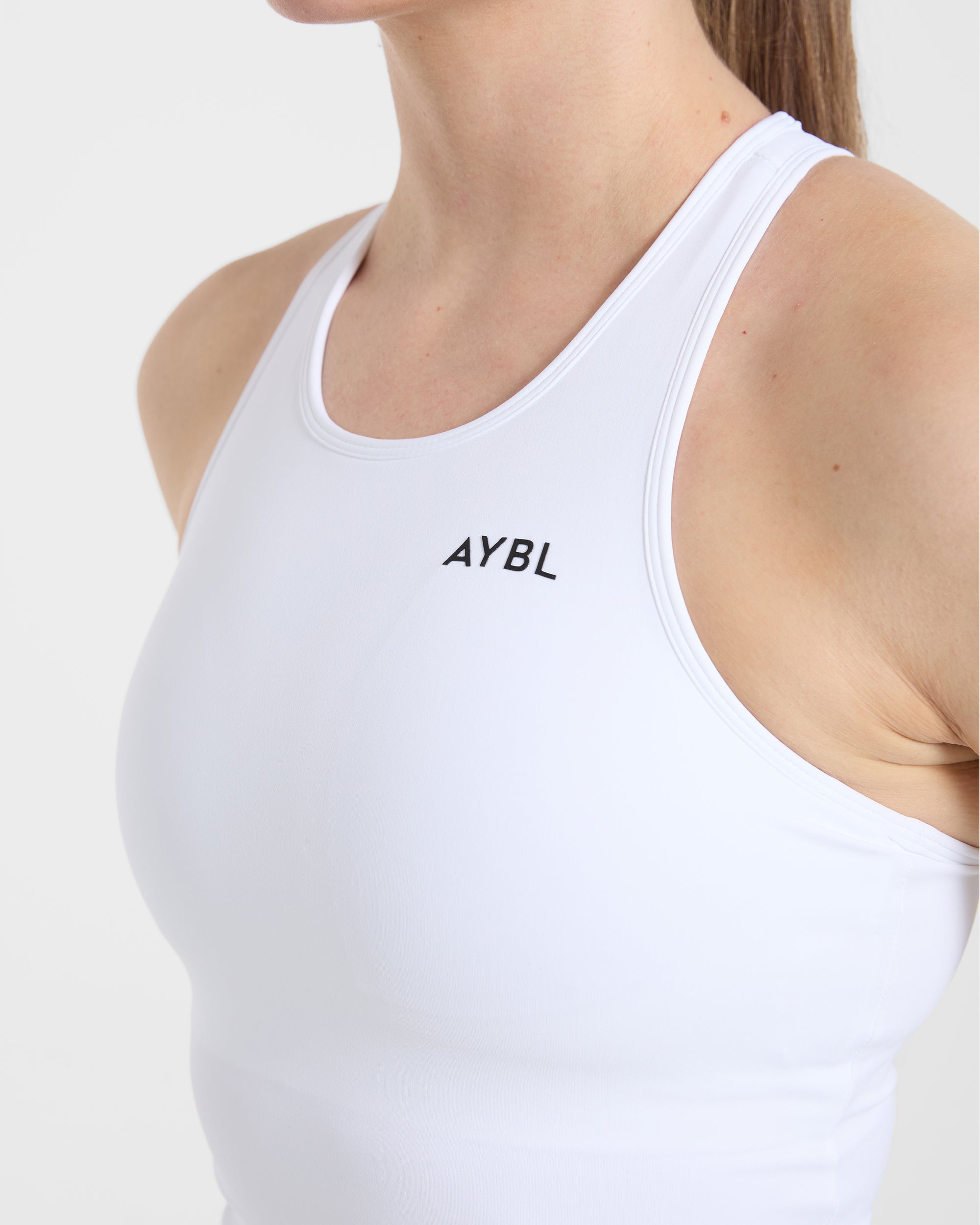 Essential Racerback Tank Top - White