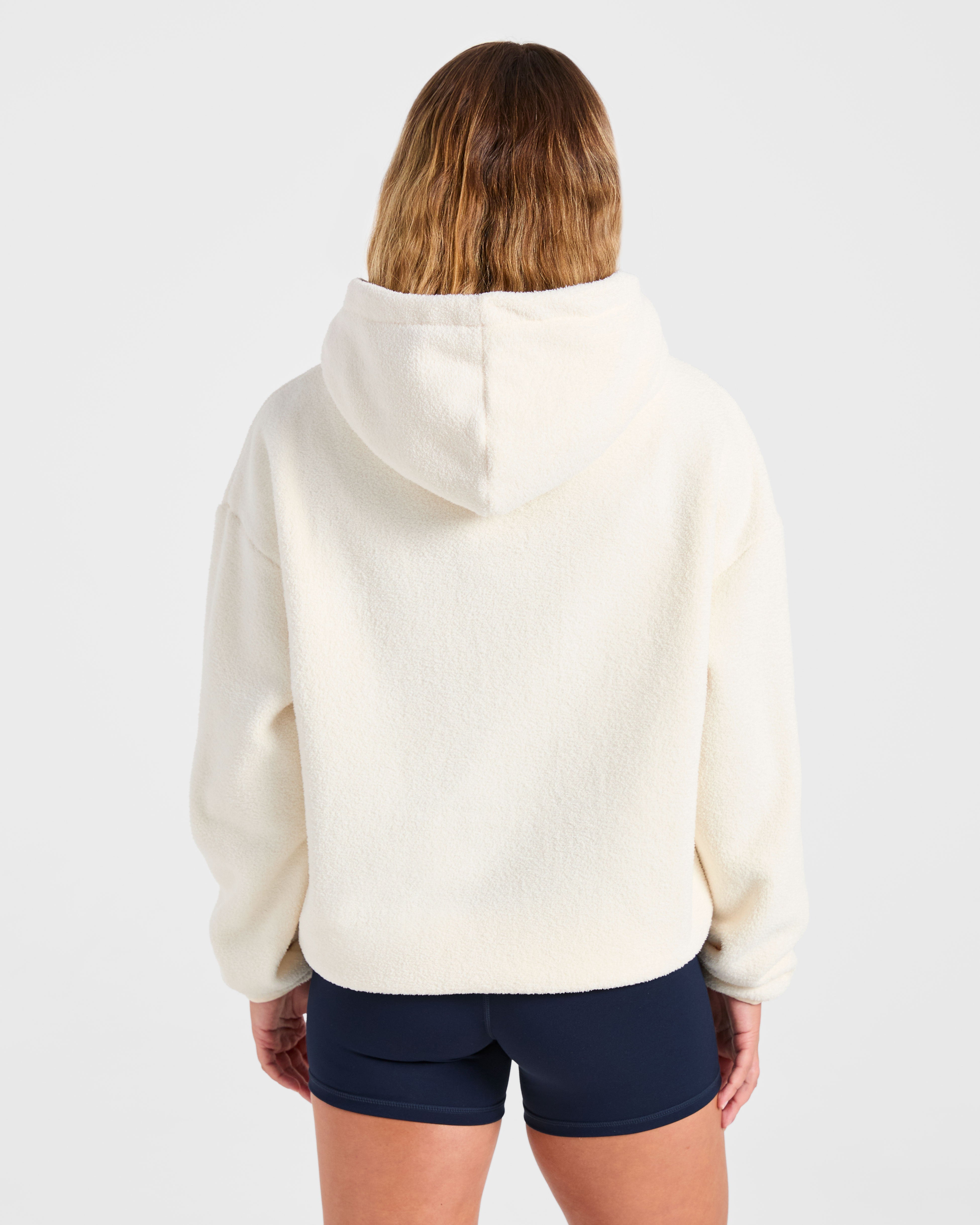 AYBL Sports Oversized Fleece Hoodie - Cream