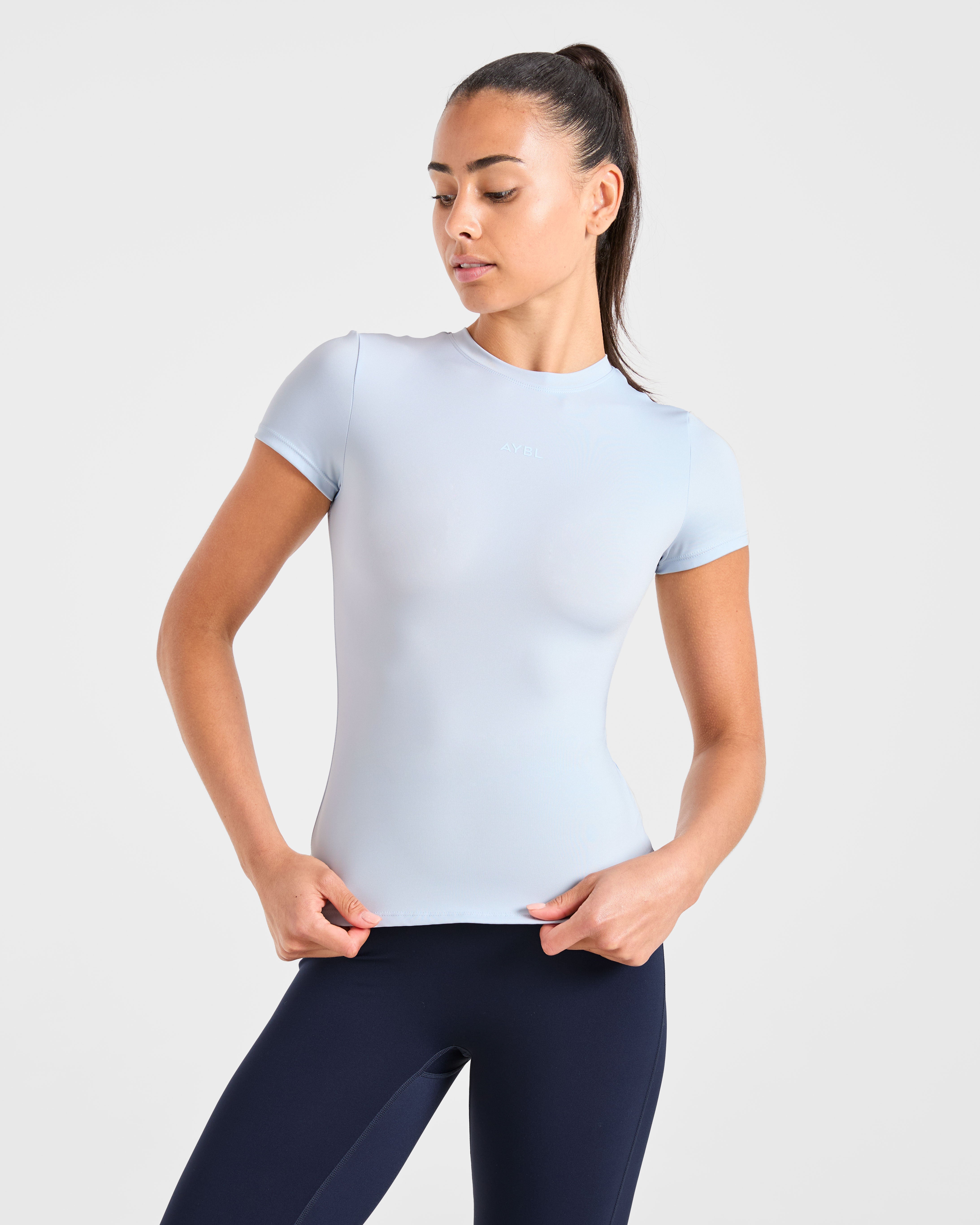 Sculpt T Shirt - Pastel Blue