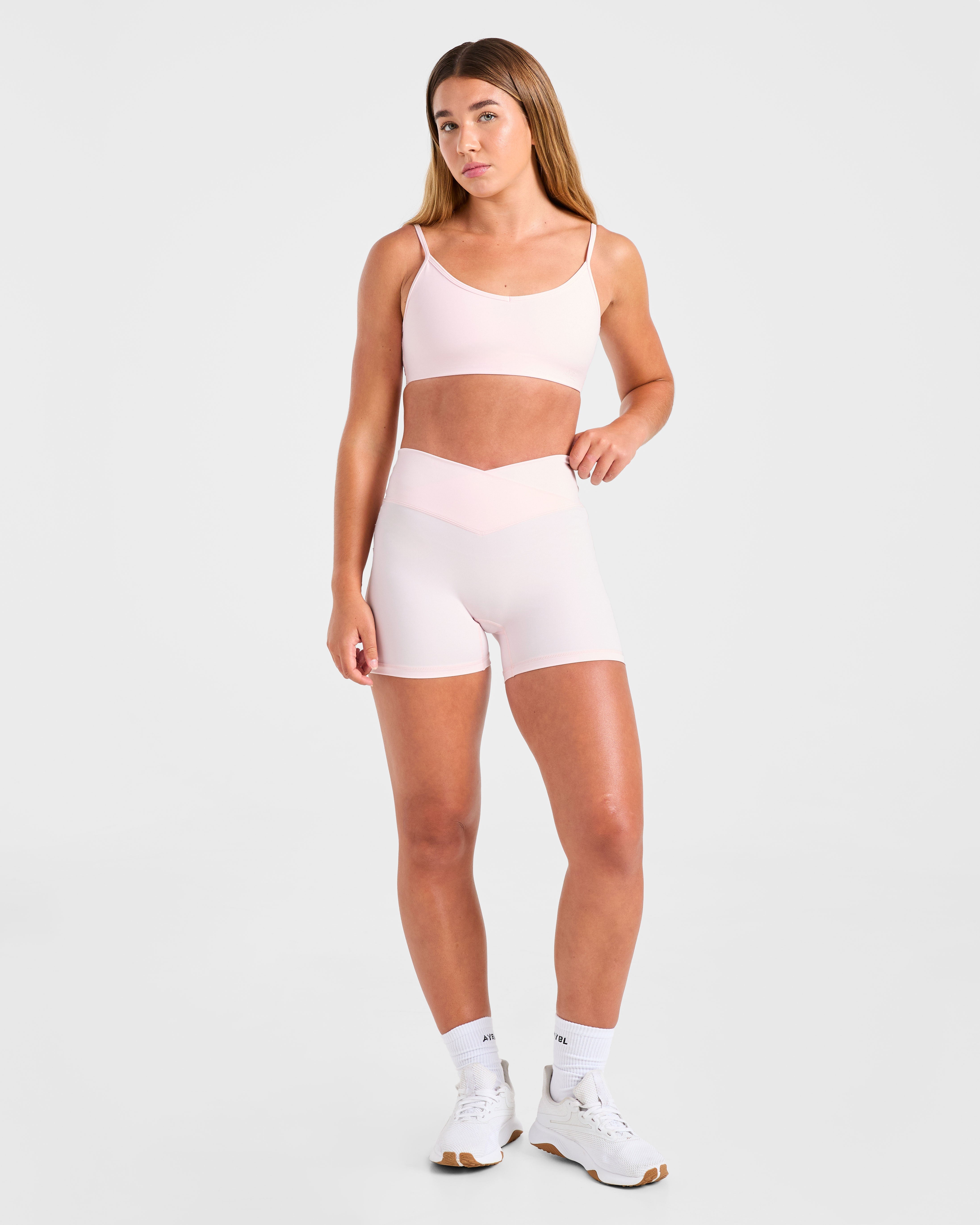 Sculpt Wrap Shorts - Iced Pink