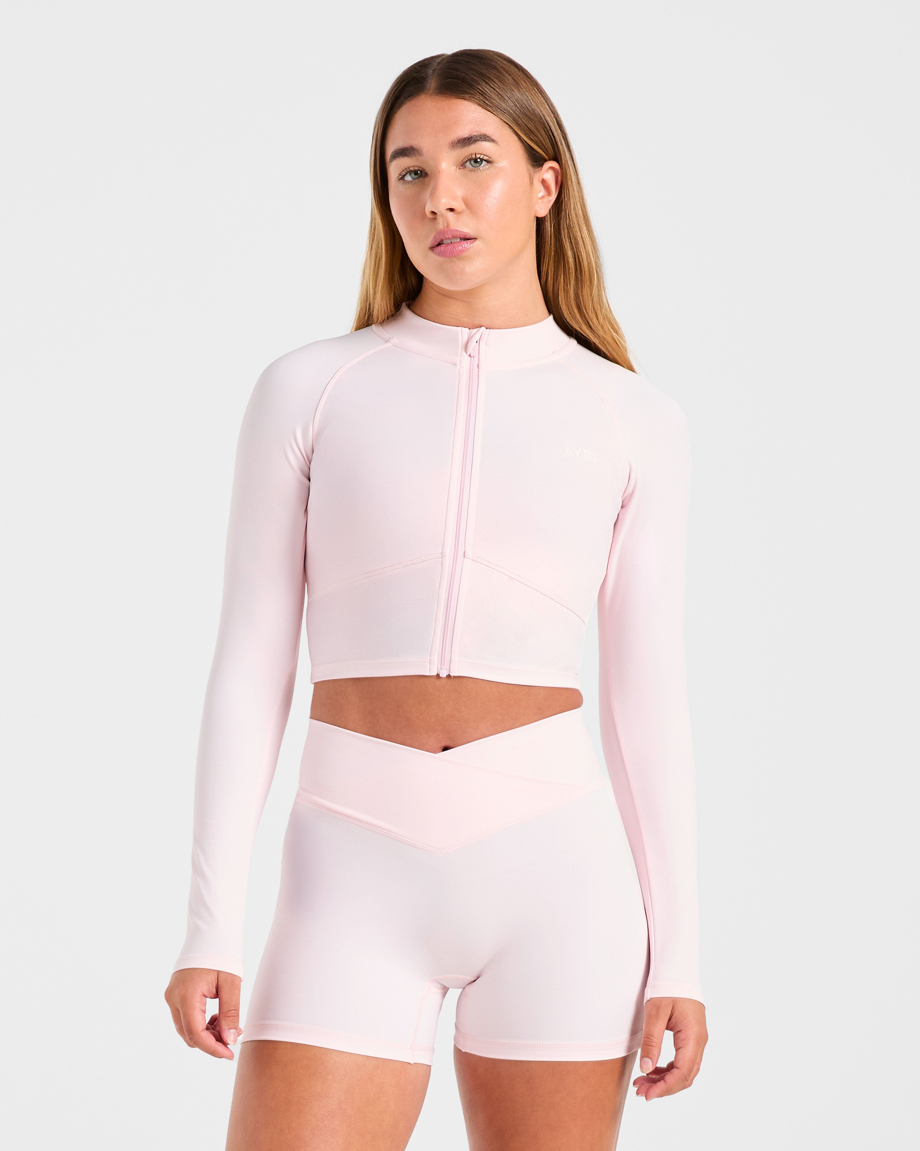 Sculpt Wrap Zip Up Jacket - Tofu