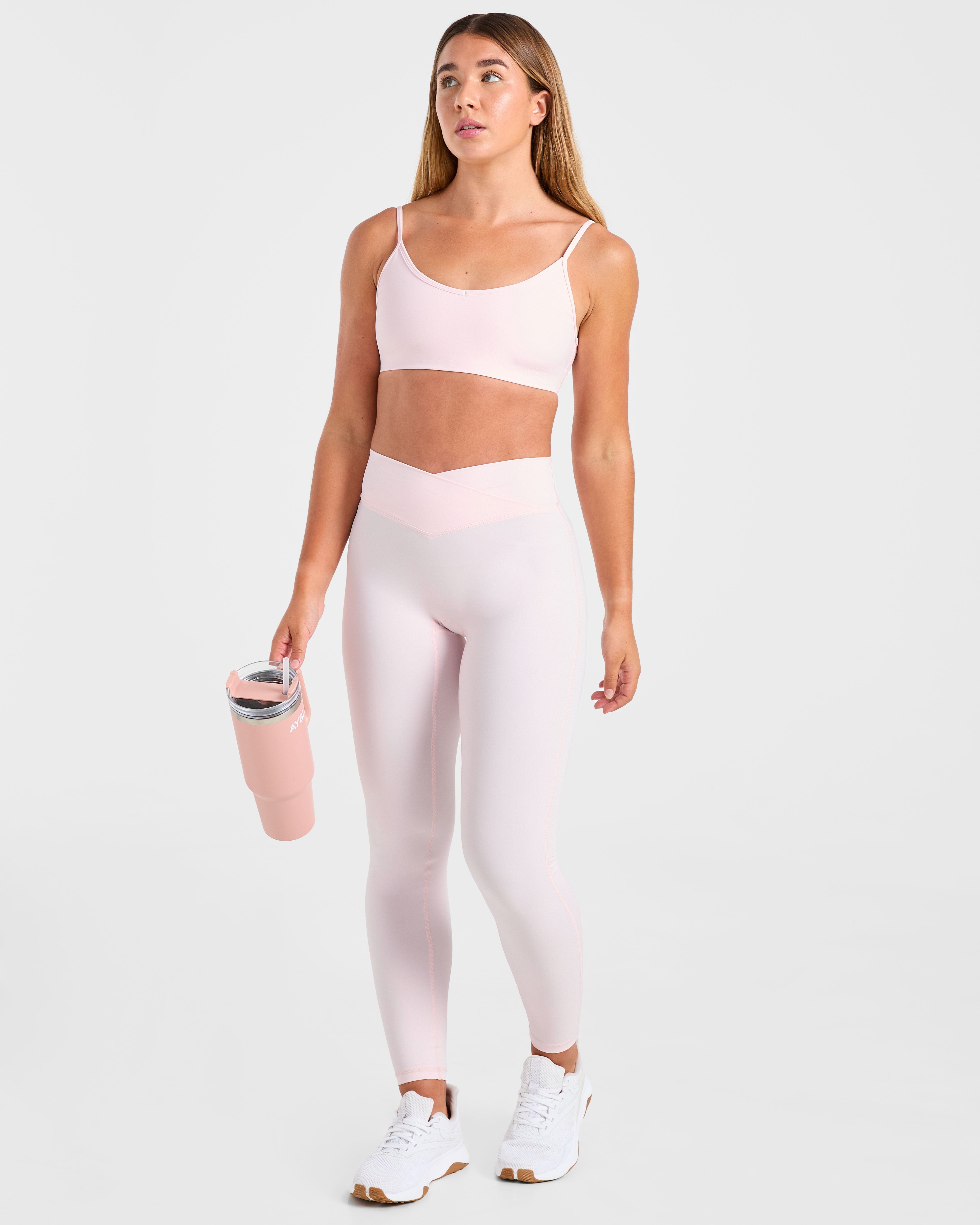 Sculpt Wrap Leggings - Iced Pink