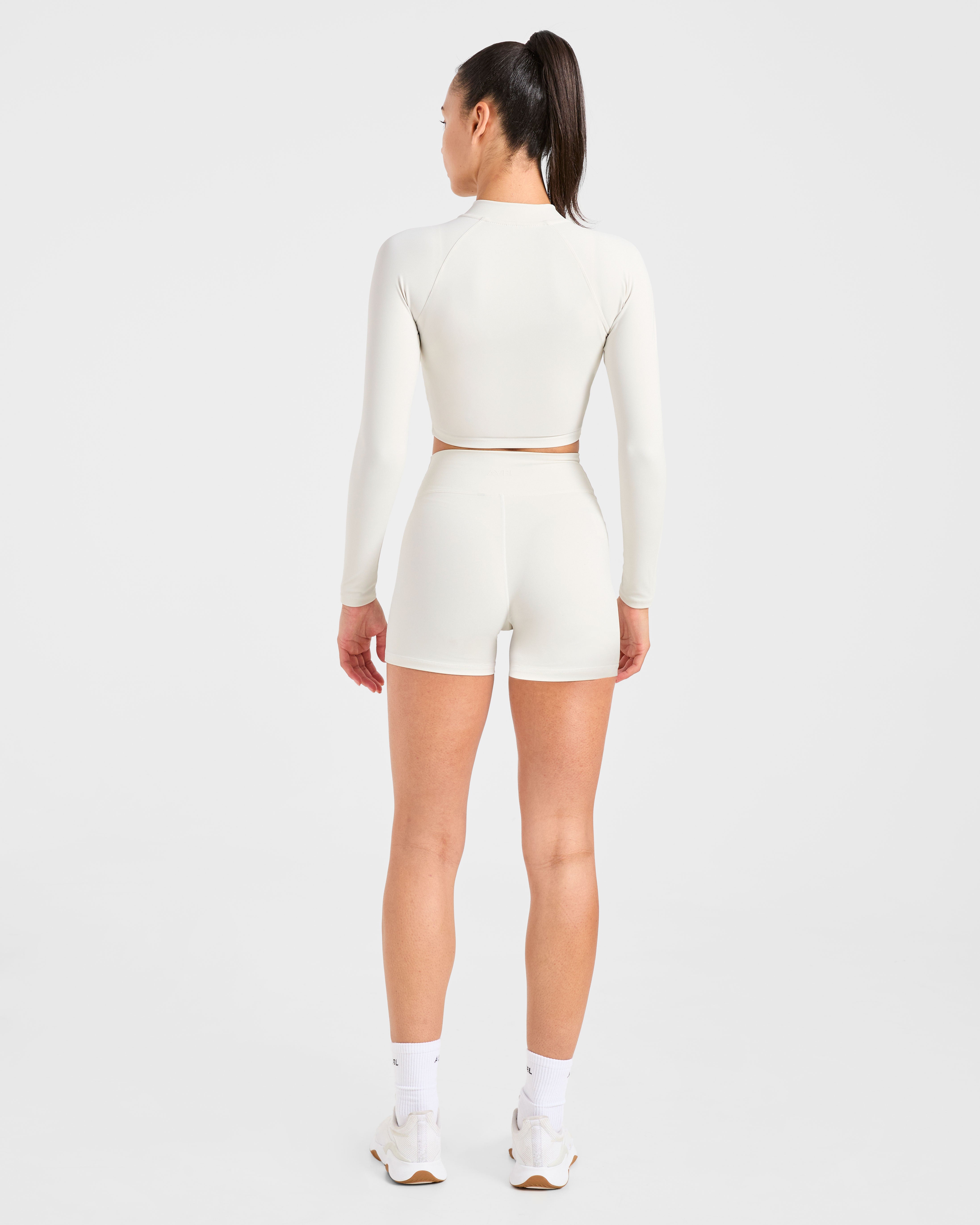 Sculpt Wrap Zip Up Jacket - Tofu