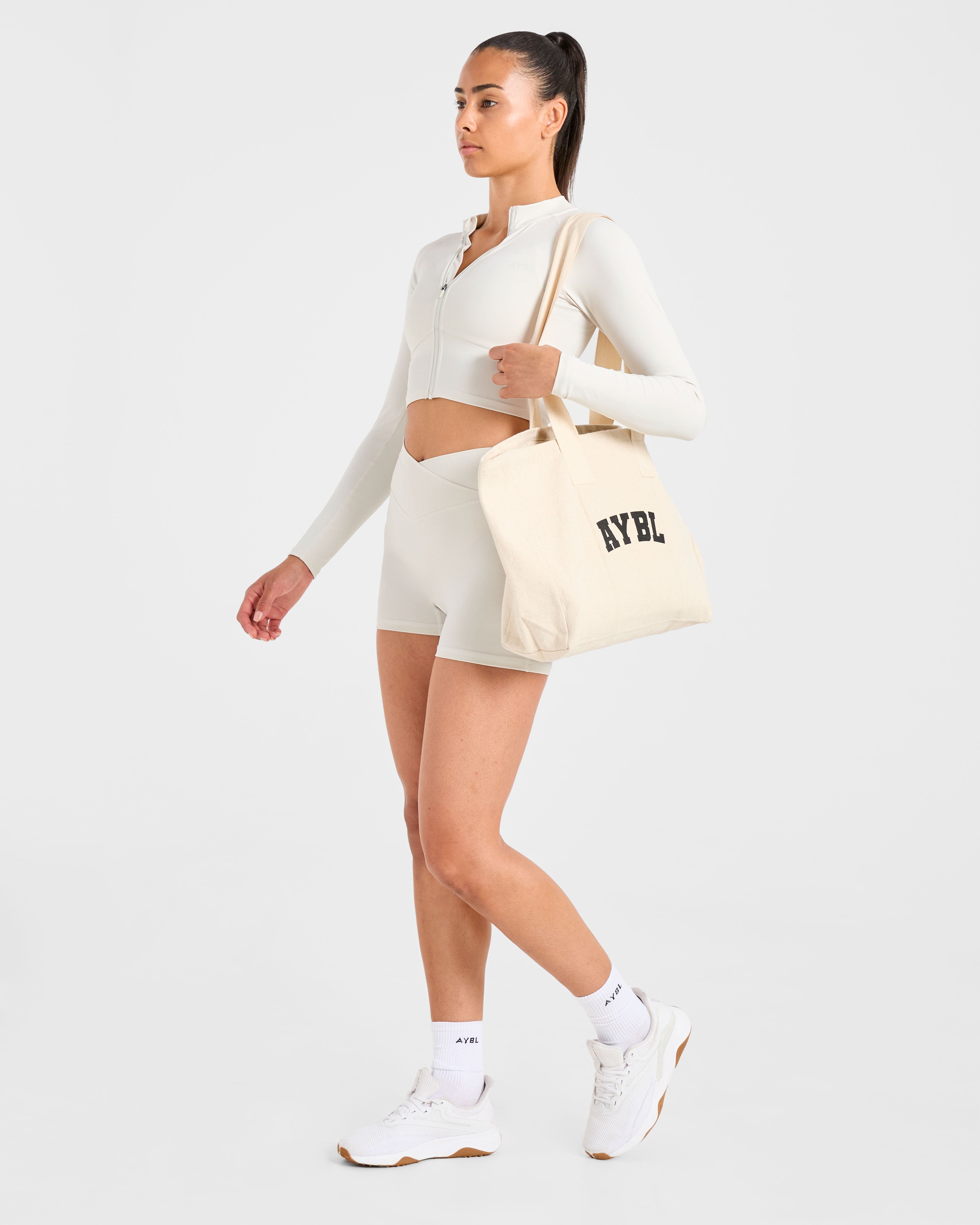 Sculpt Wrap Zip Up Jacket - Tofu