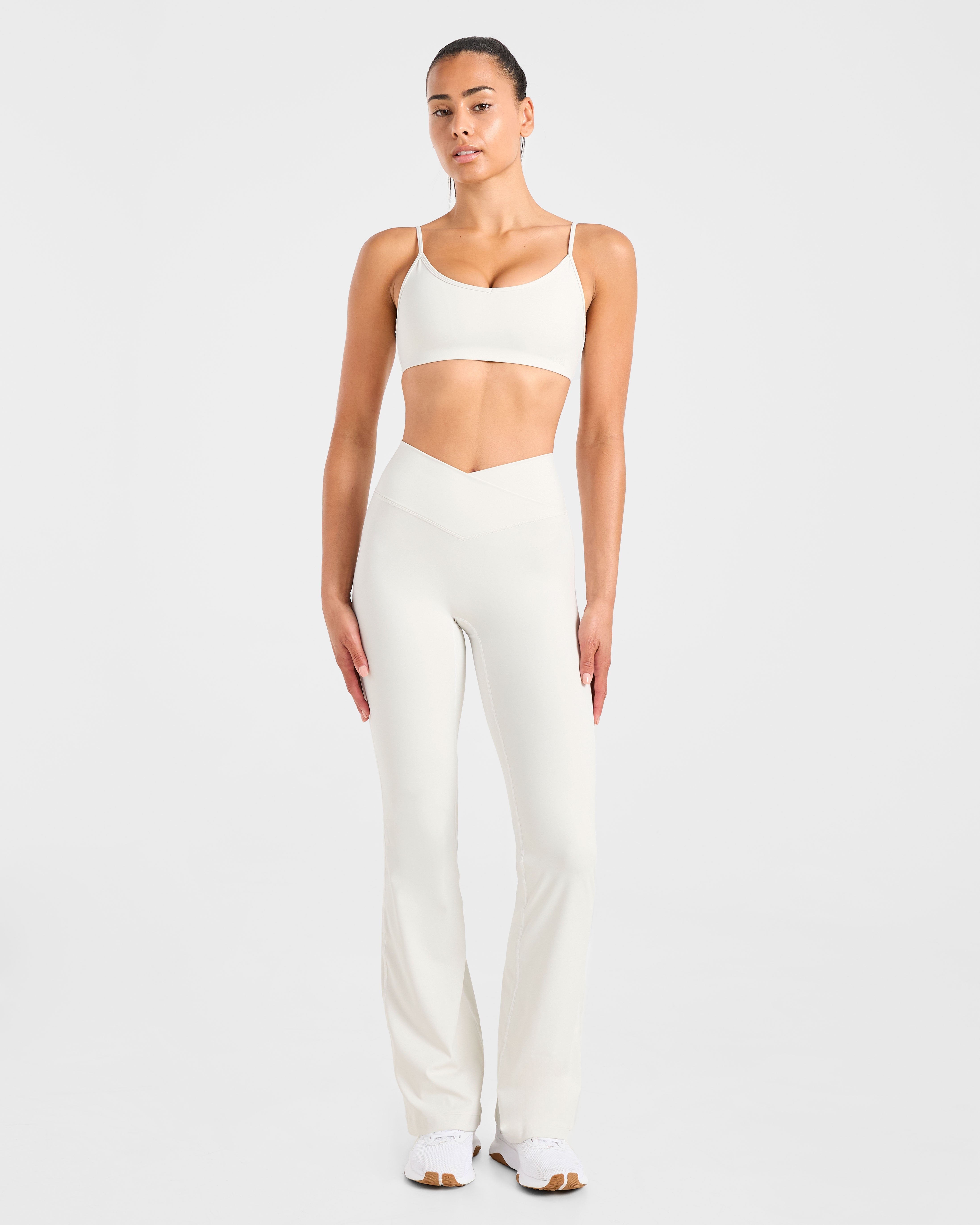Sculpt Wrap Flared Leggings - Tofu