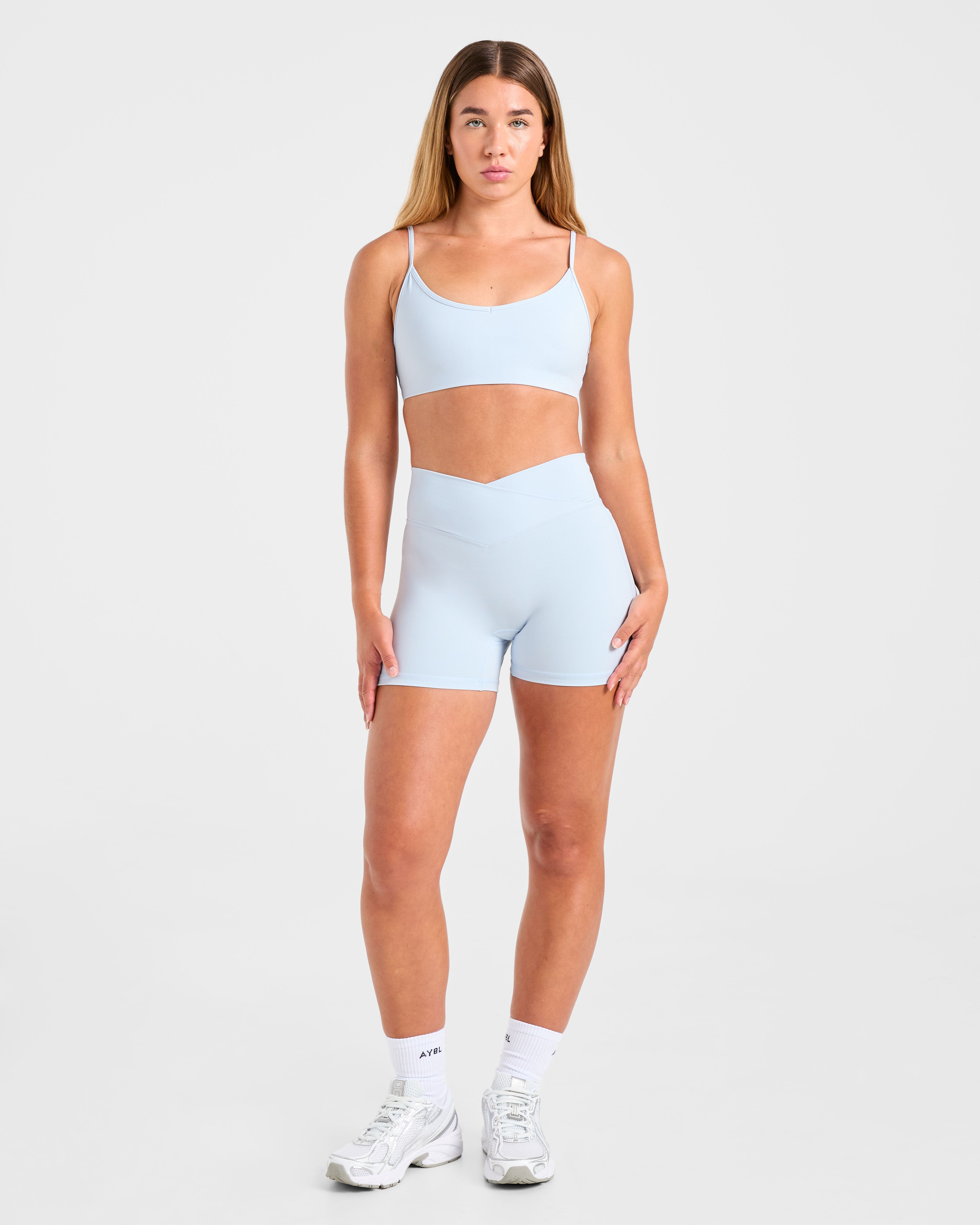 Sculpt Wrap Shorts - Iced Blue