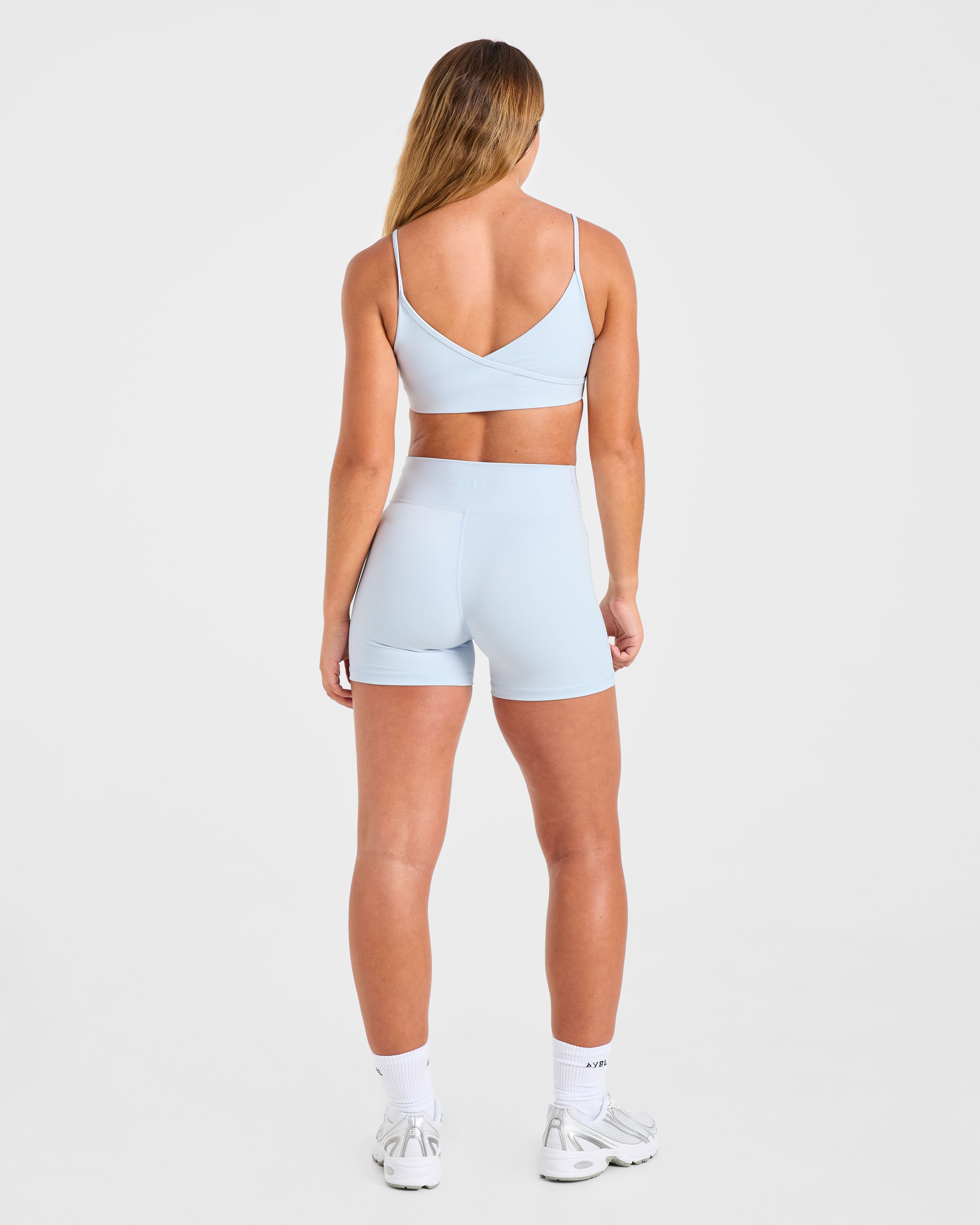 Sculpt Wrap Shorts - Iced Blue
