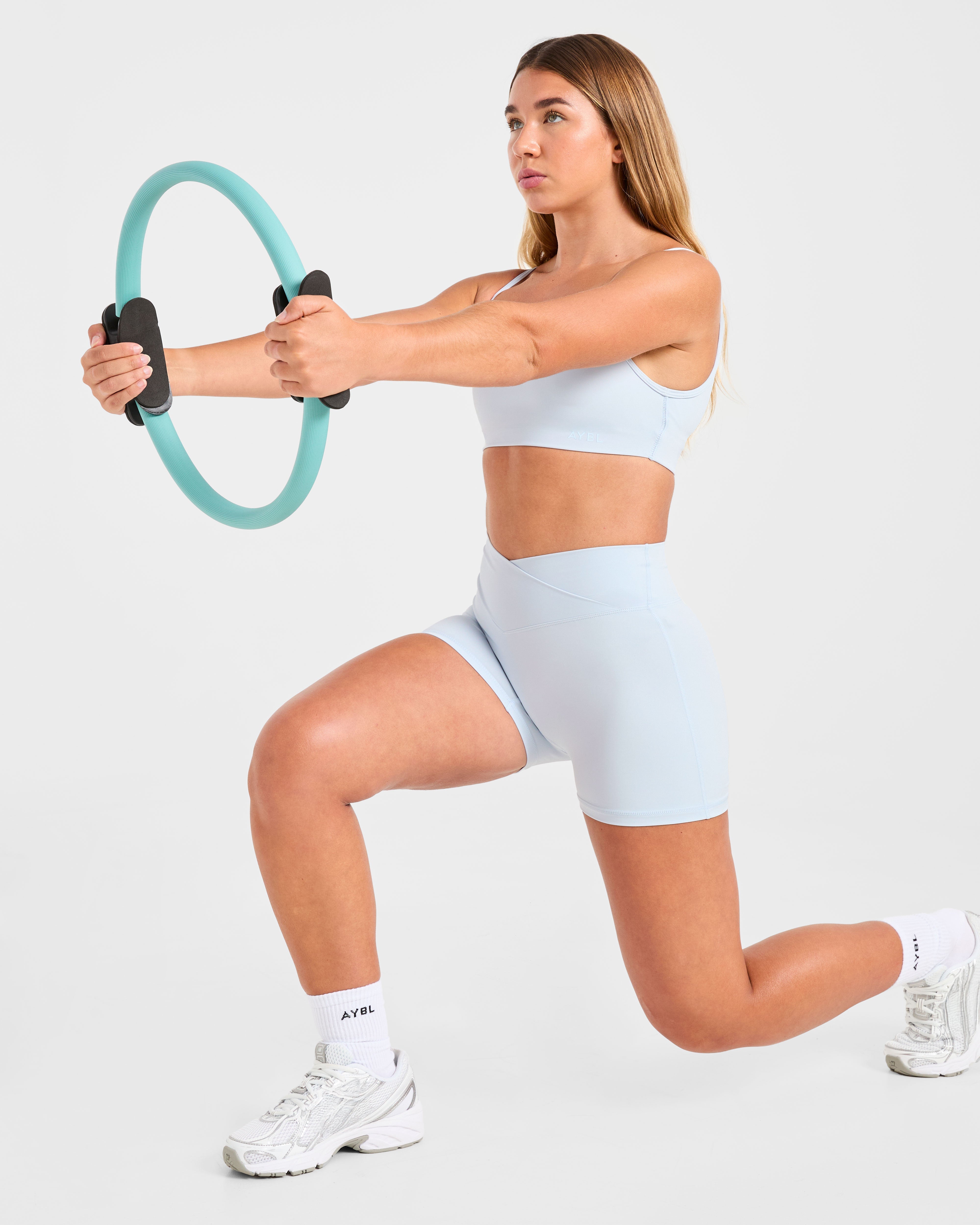 Sculpt Wrap Shorts - Iced Blue