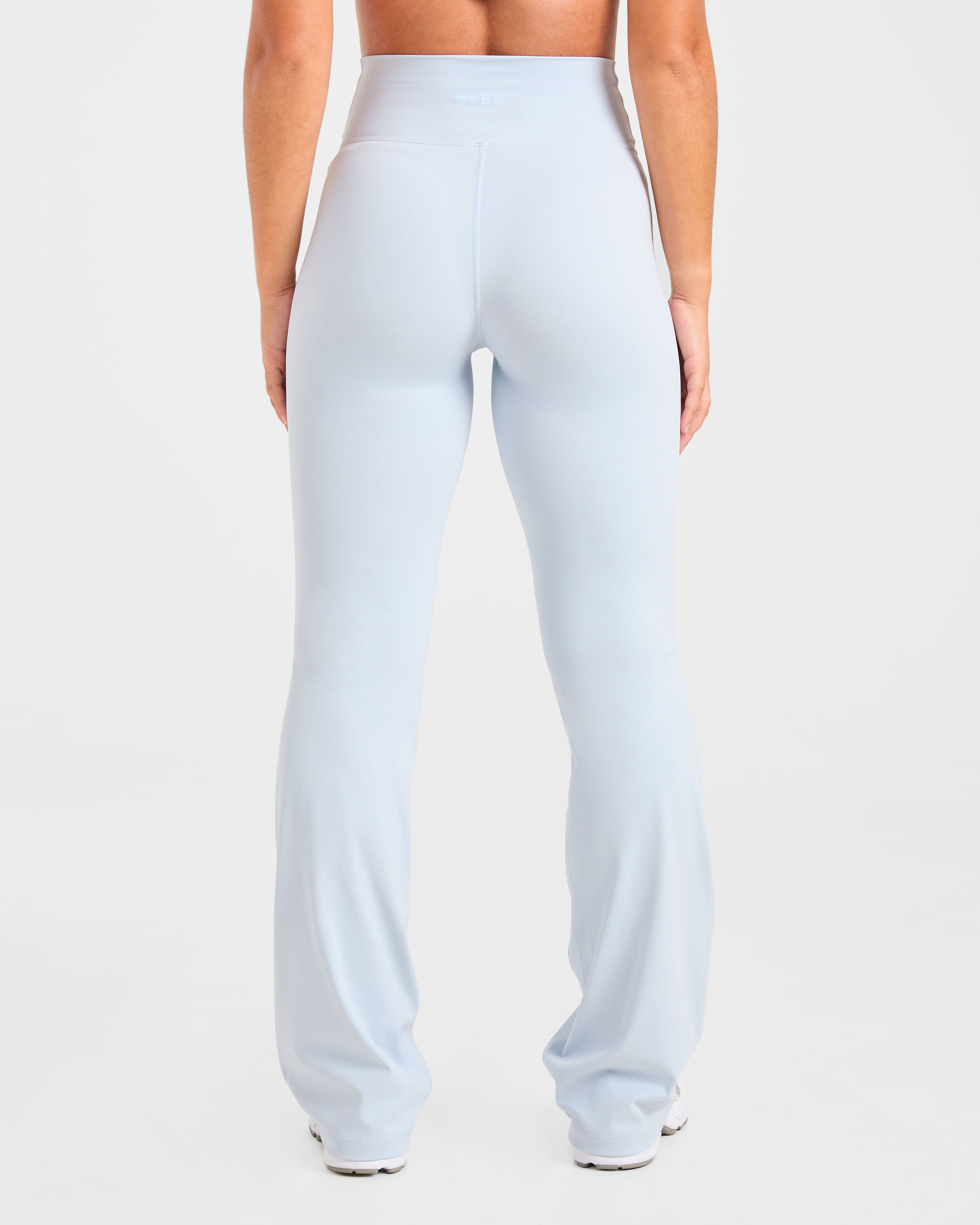 Sculpt Wrap Flared Leggings - Iced Blue